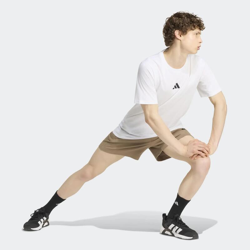 Tricou de sport respirabil, Adidas, alb, bărbați