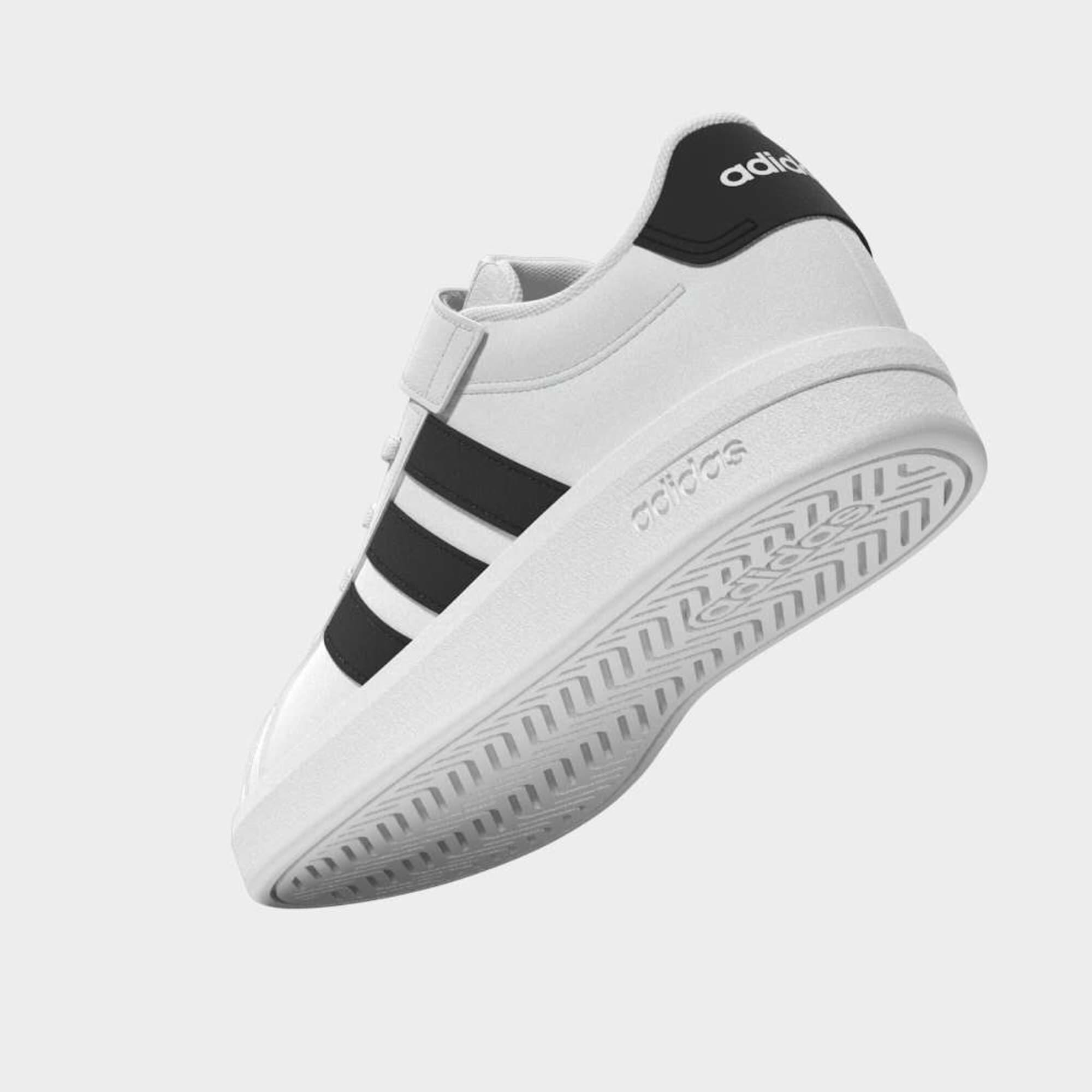 Chaussures Grand Court enfant, blanc et noir 15/20