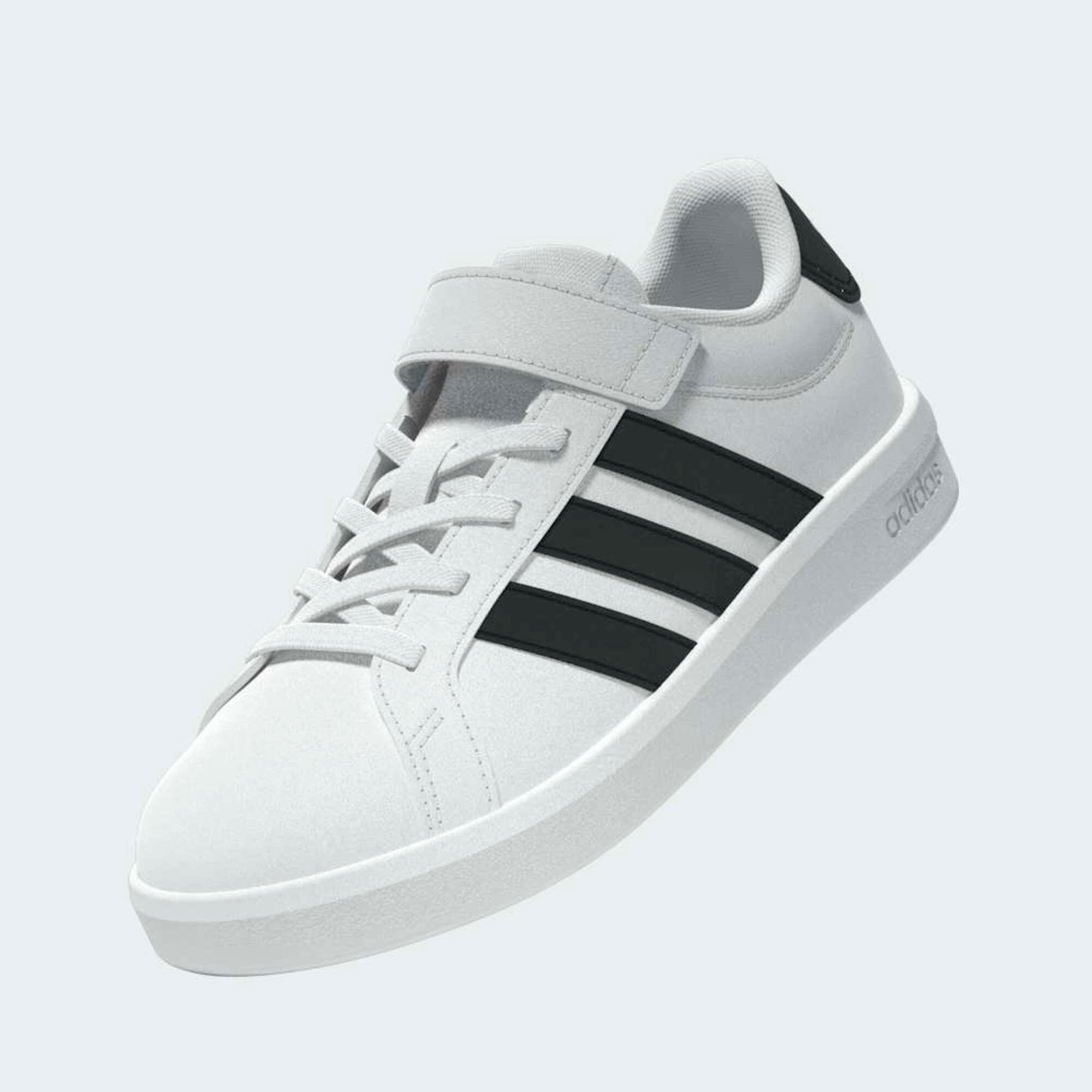 Chaussures Grand Court enfant, blanc et noir 14/20