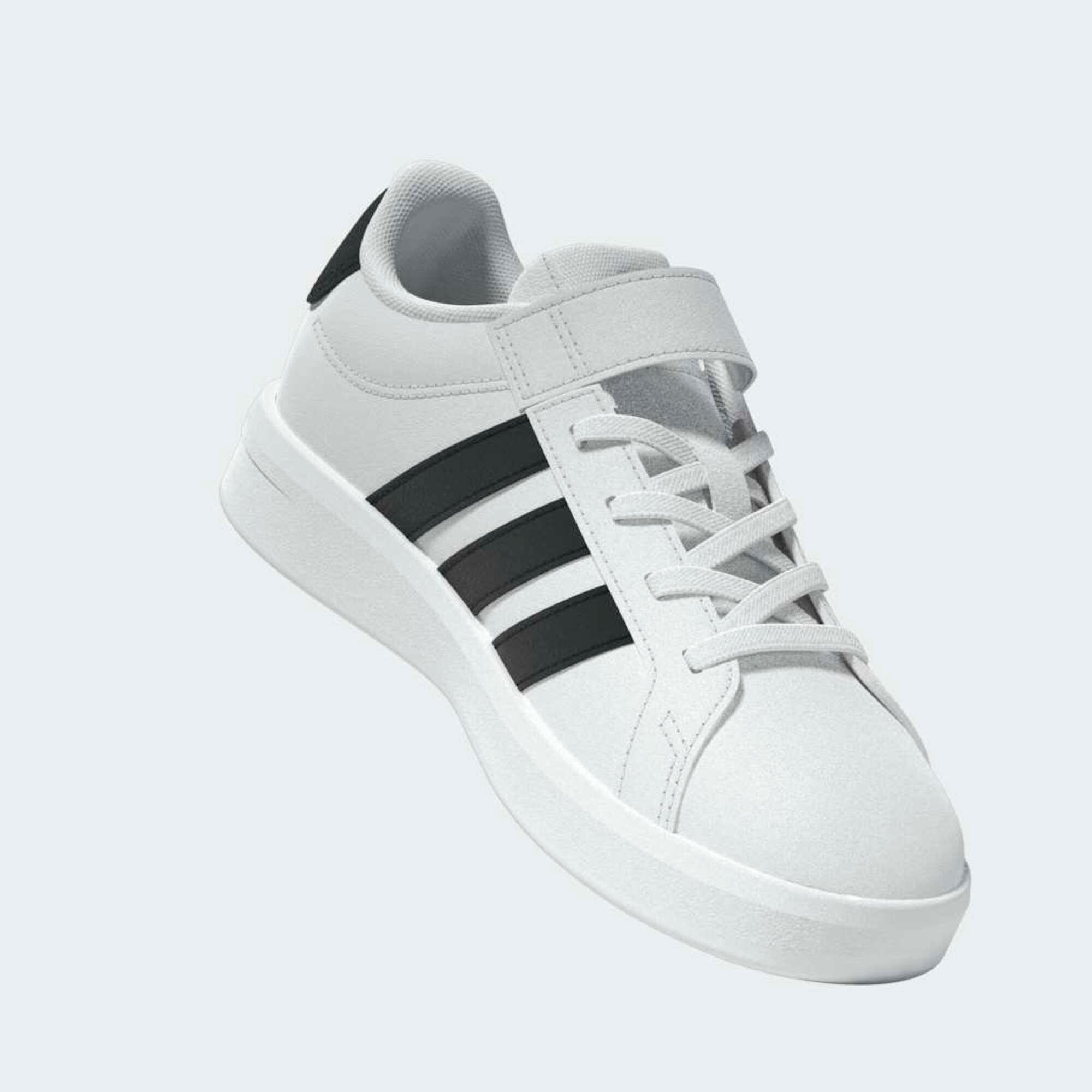Chaussures Grand Court enfant, blanc et noir 6/20