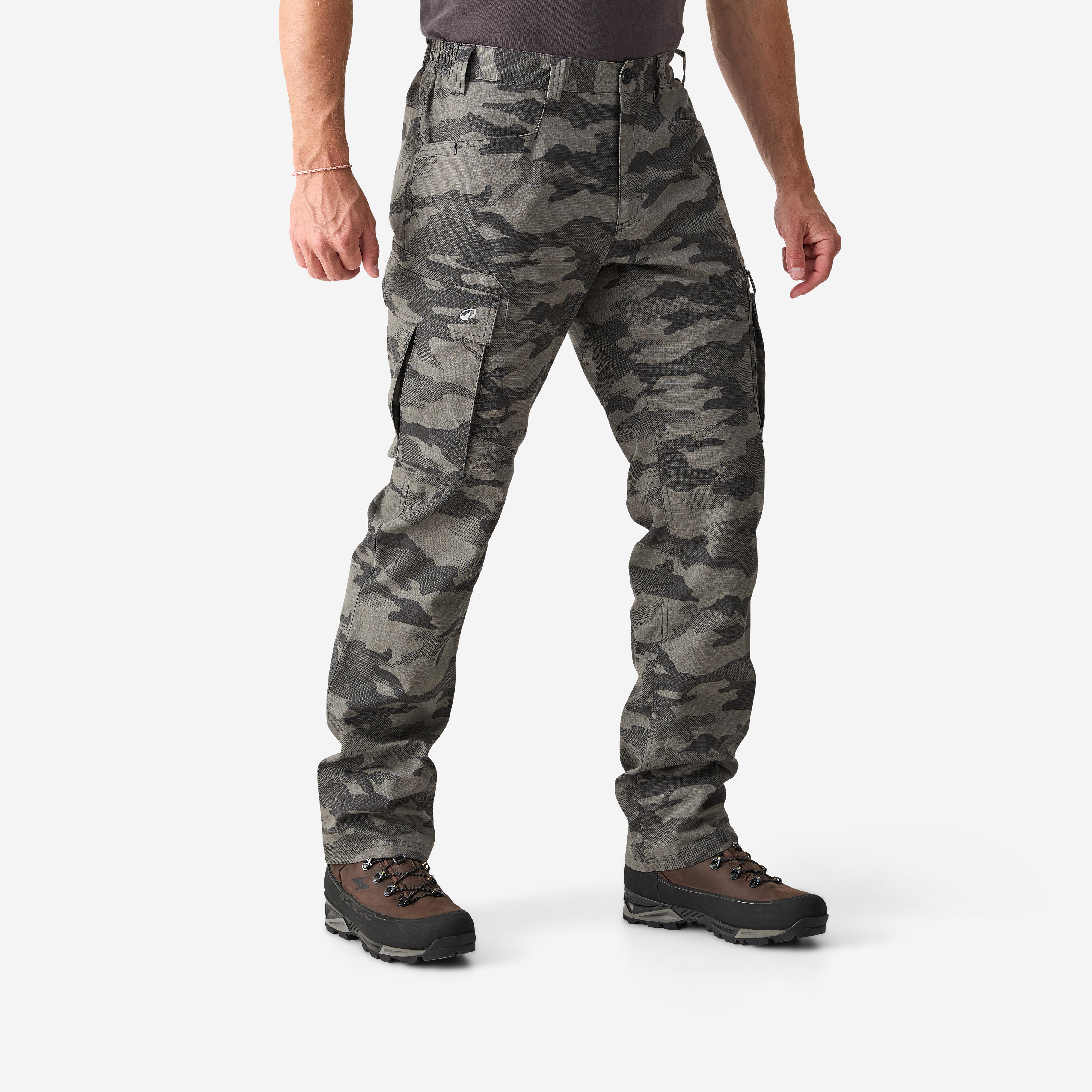 Men’s UV-protection lightweight and durable hemp trousers 500 grey-image-37