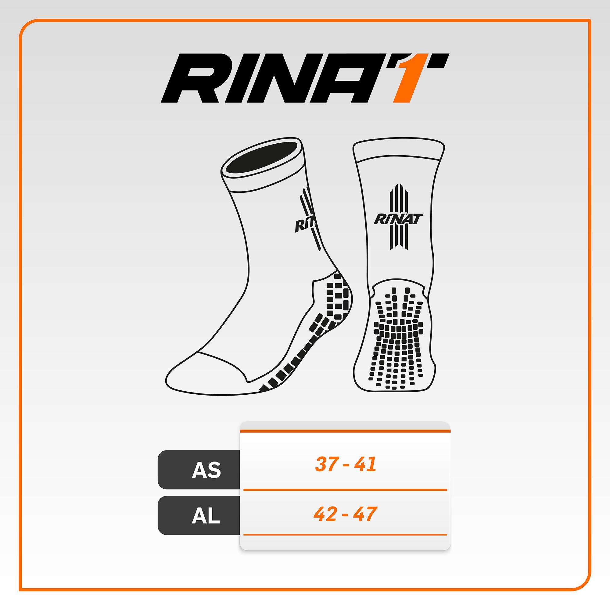Calcetín de fútbol RINAT Antideslizante . Blanco 3/3