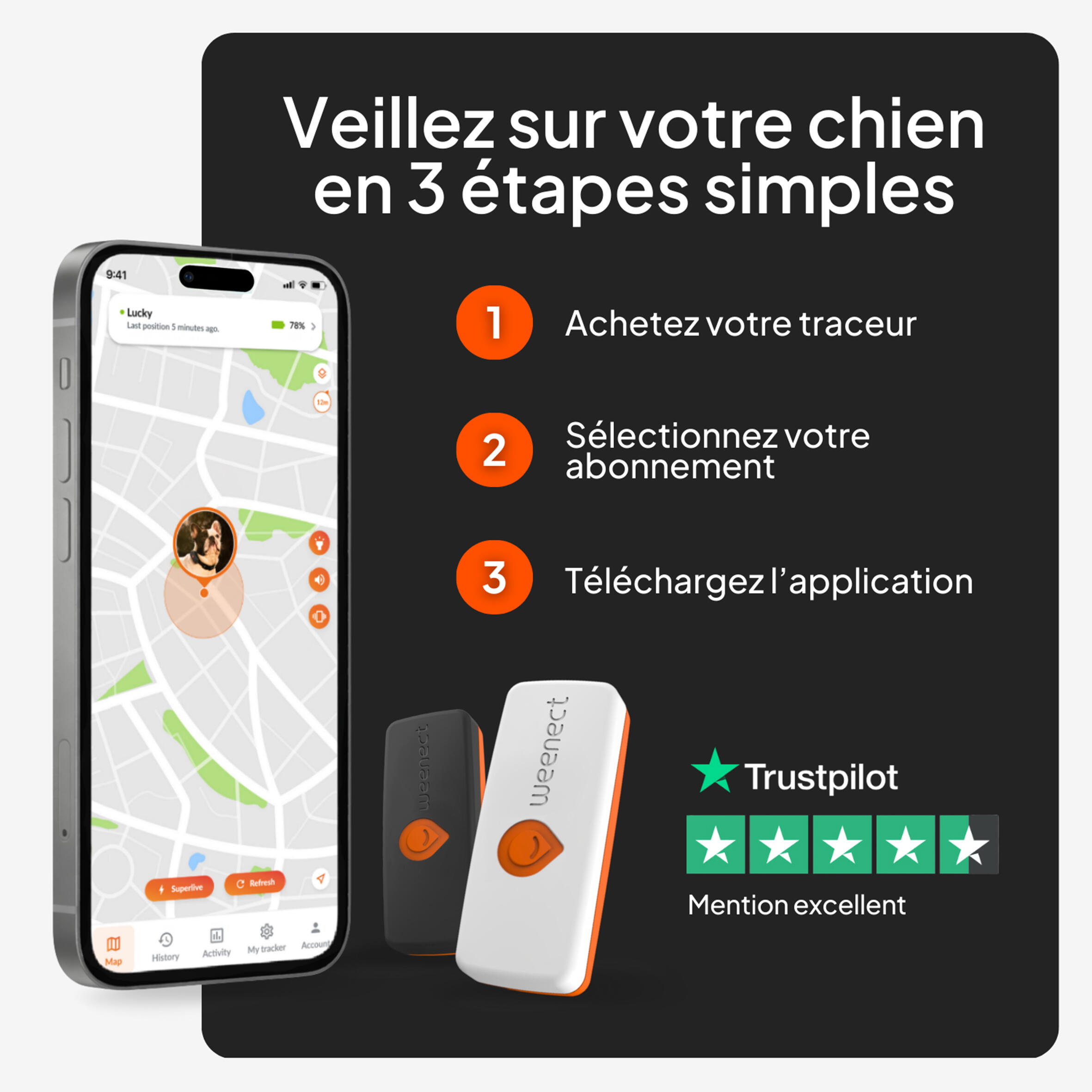 Collare cane GPS WEENECT V2  6/10