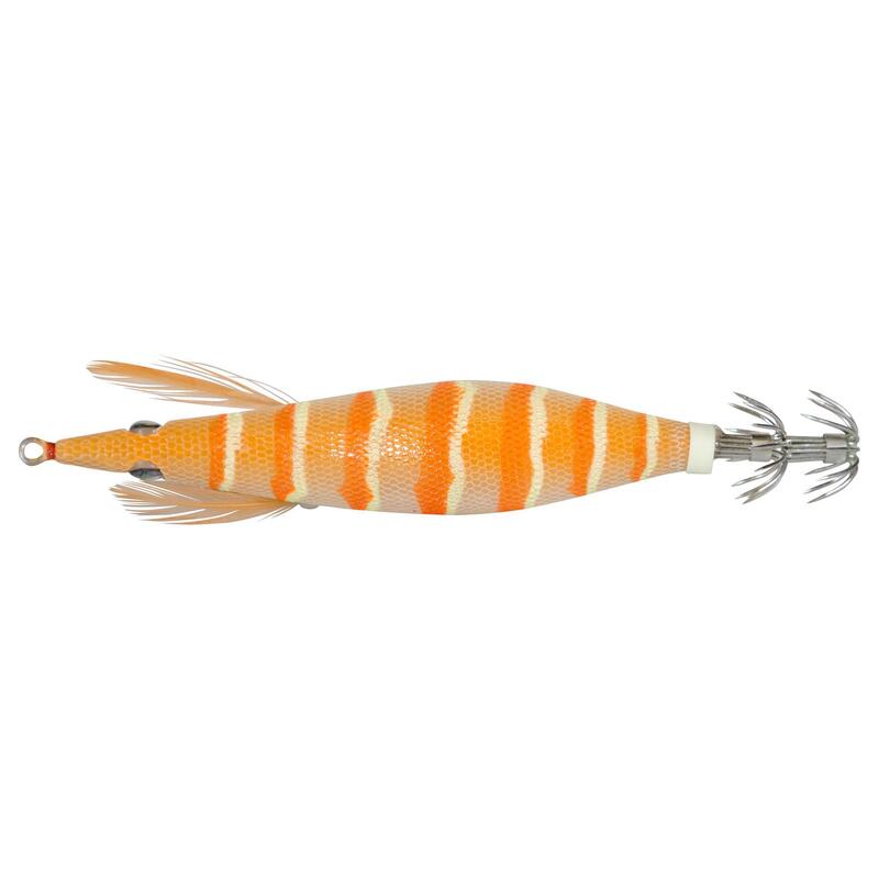 Műcsali Ebika tintahal, polip horgászatához, 2,5, narancssárga