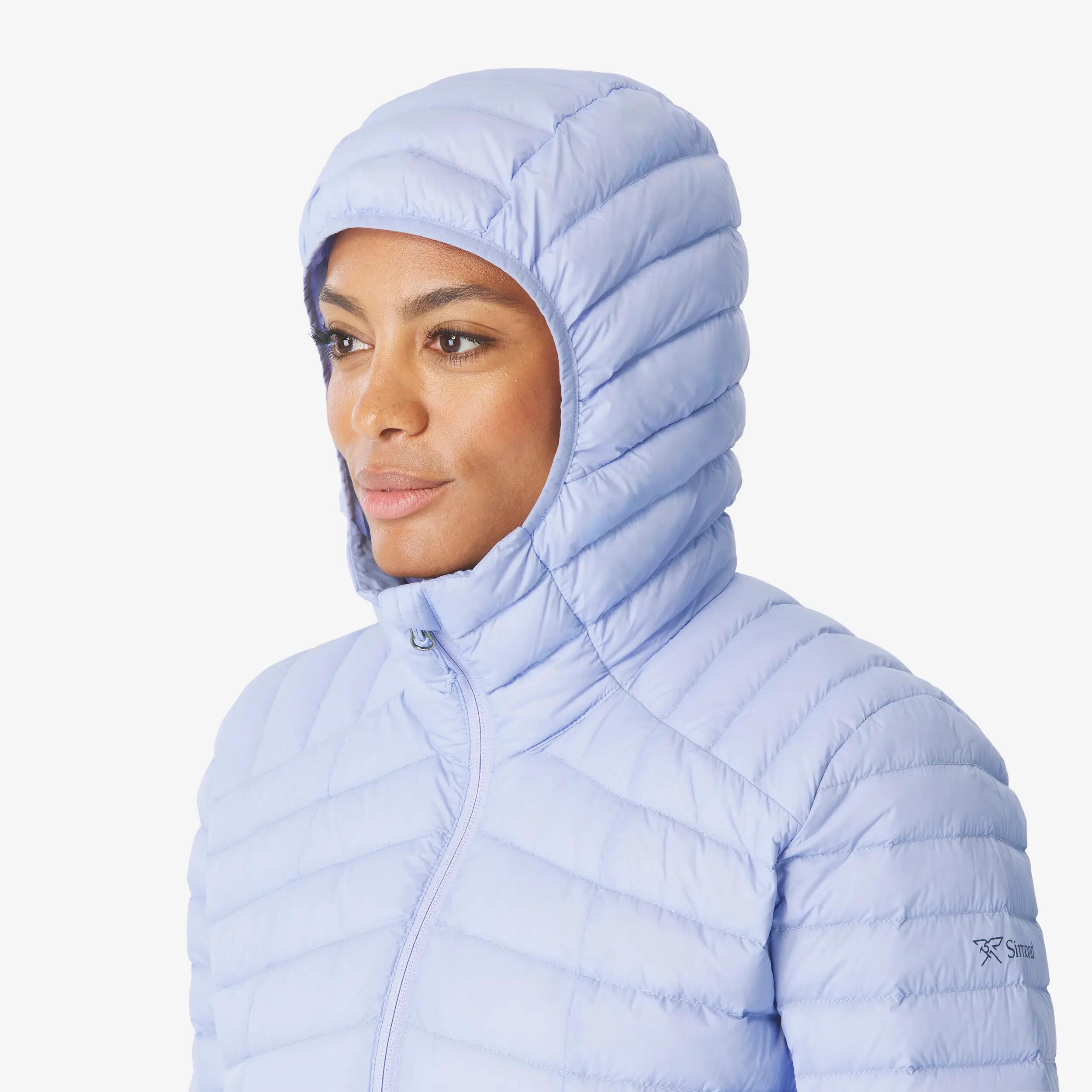 Women’s lightweight down trekking jacket, -3°C, Xplore Purple -  5