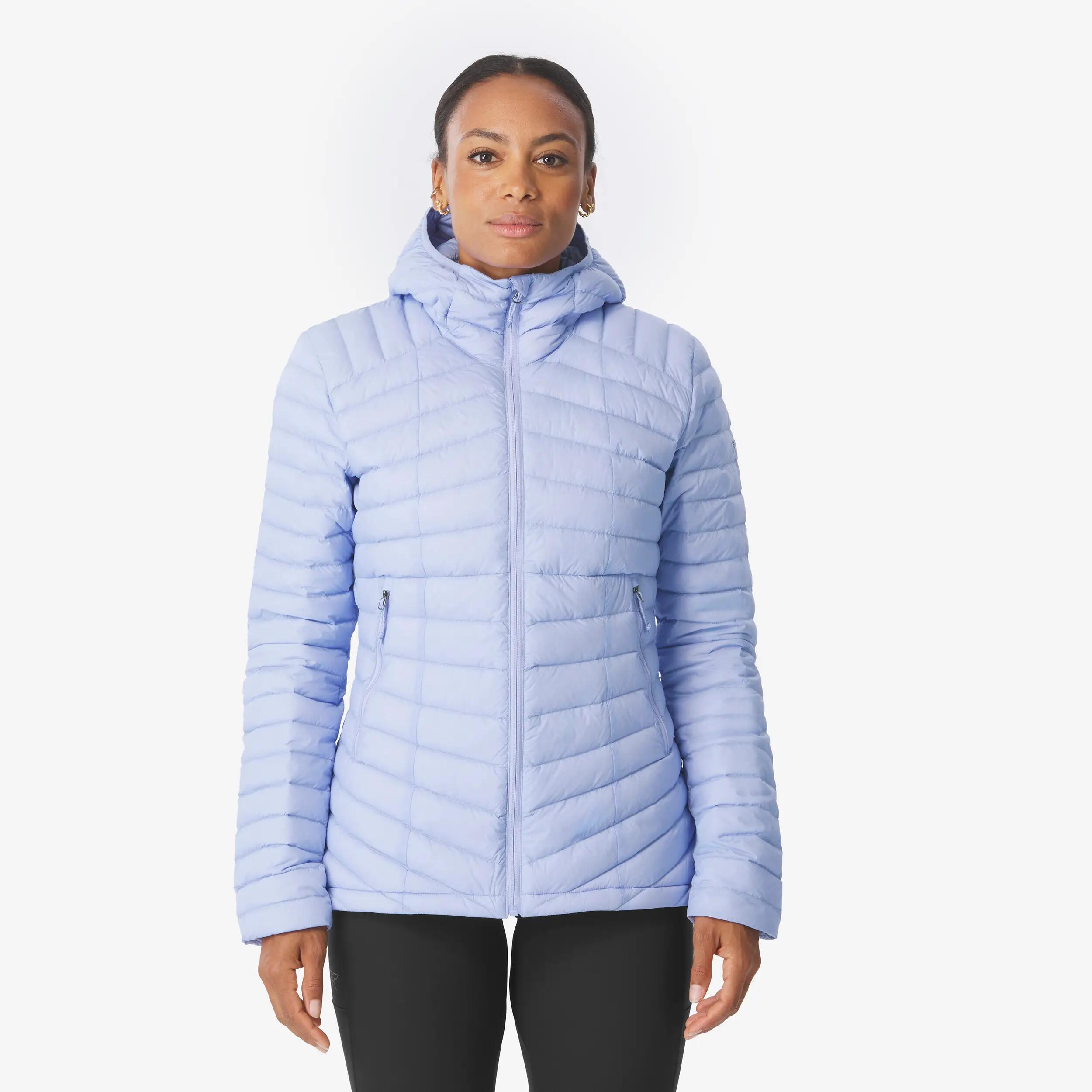 Women’s lightweight down trekking jacket, -3°C, Xplore Purple -  1