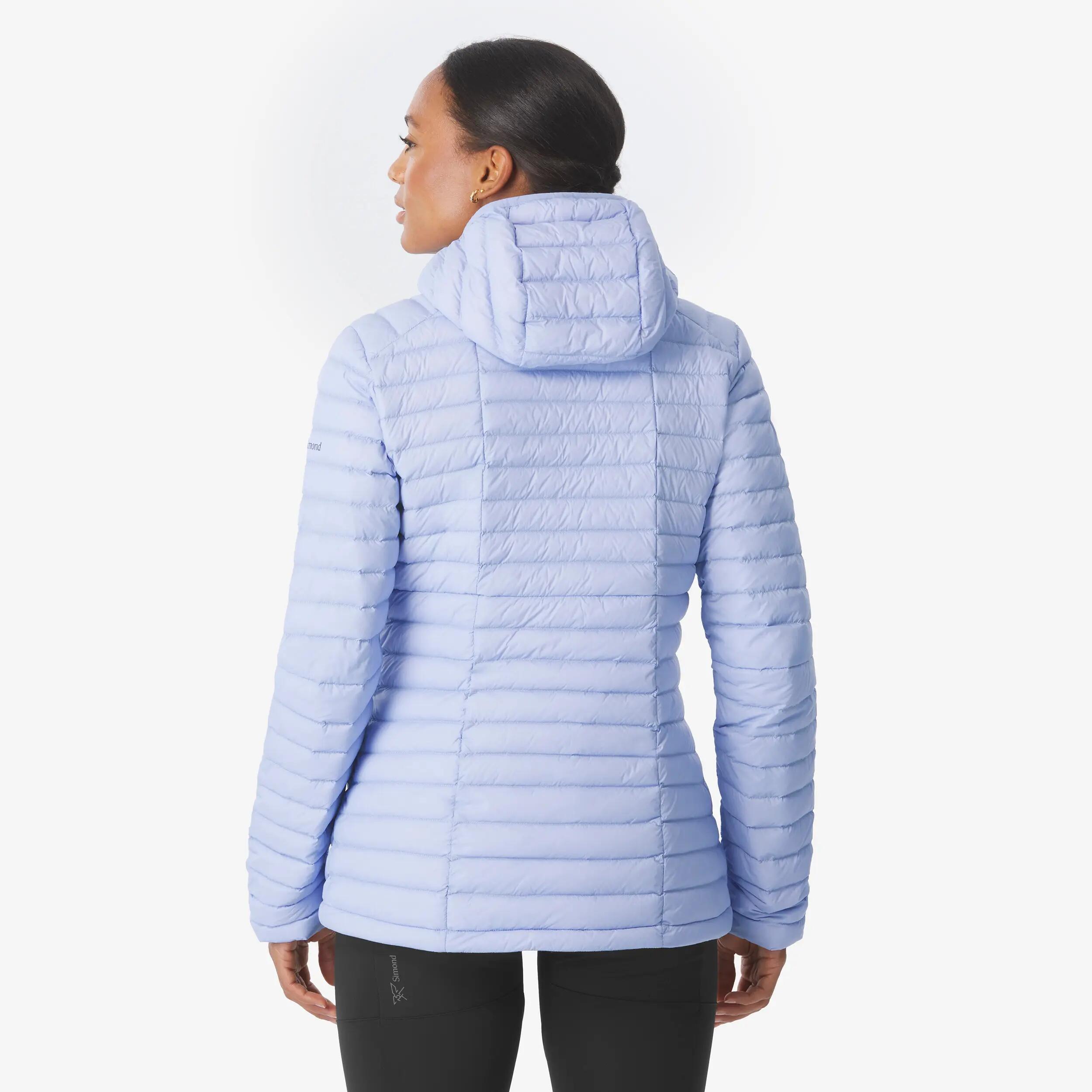 Women’s lightweight down trekking jacket, -3°C, Xplore Purple -  4