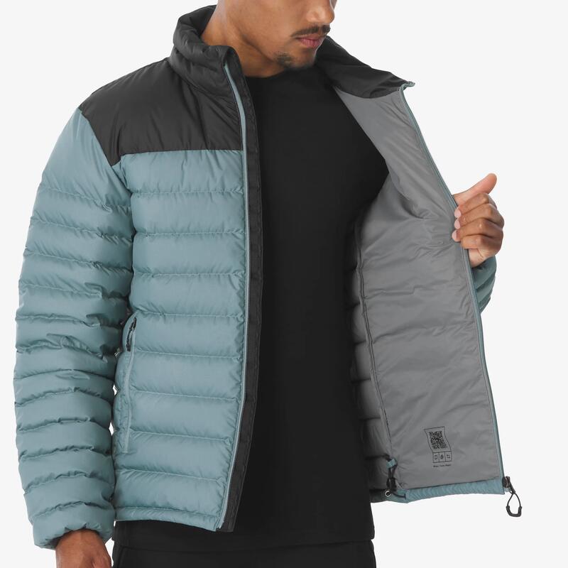 Erkek Outdoor Trekking Şişme Mont - Gri - MT500 -10 °C