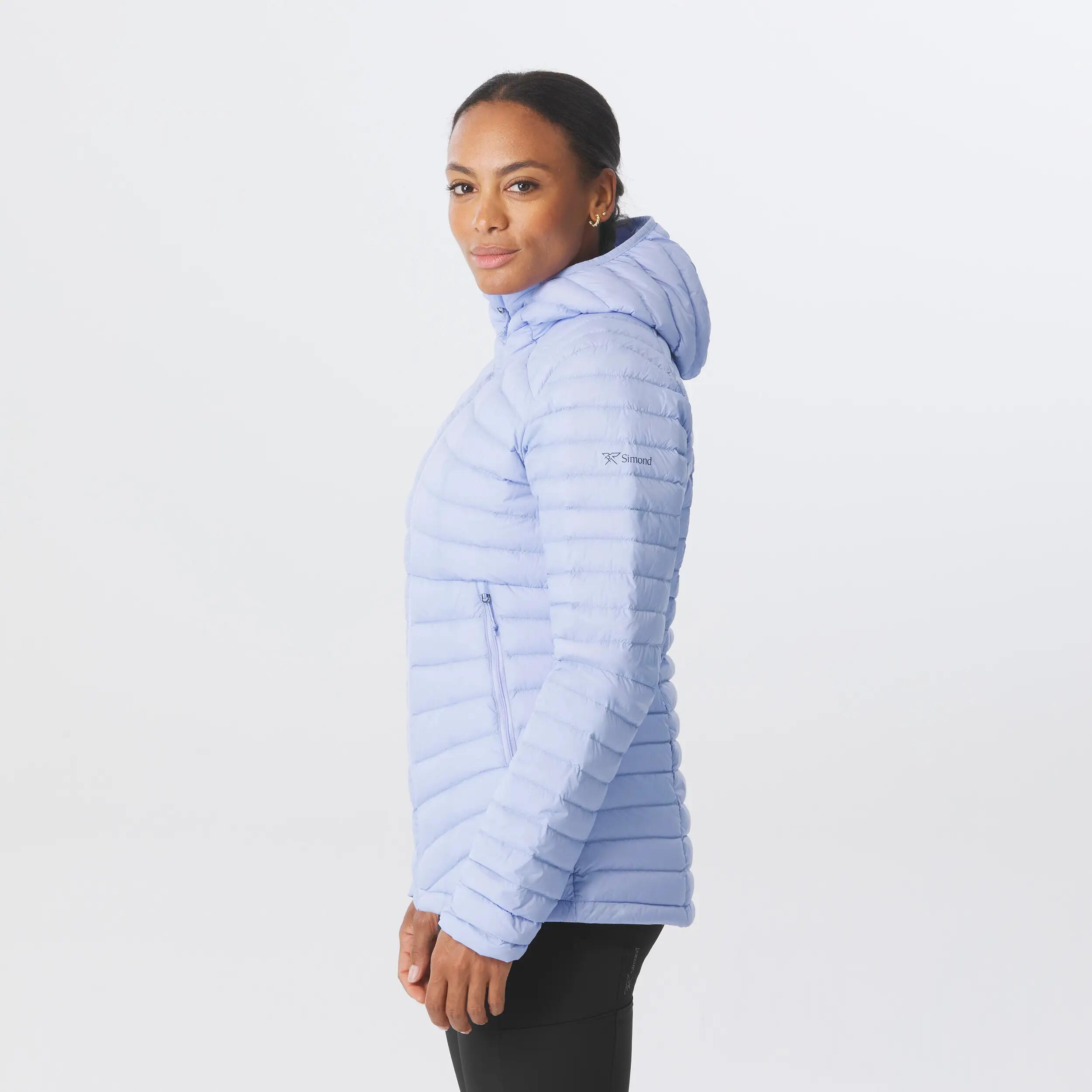 Women’s lightweight down trekking jacket, -3°C, Xplore Purple -  3