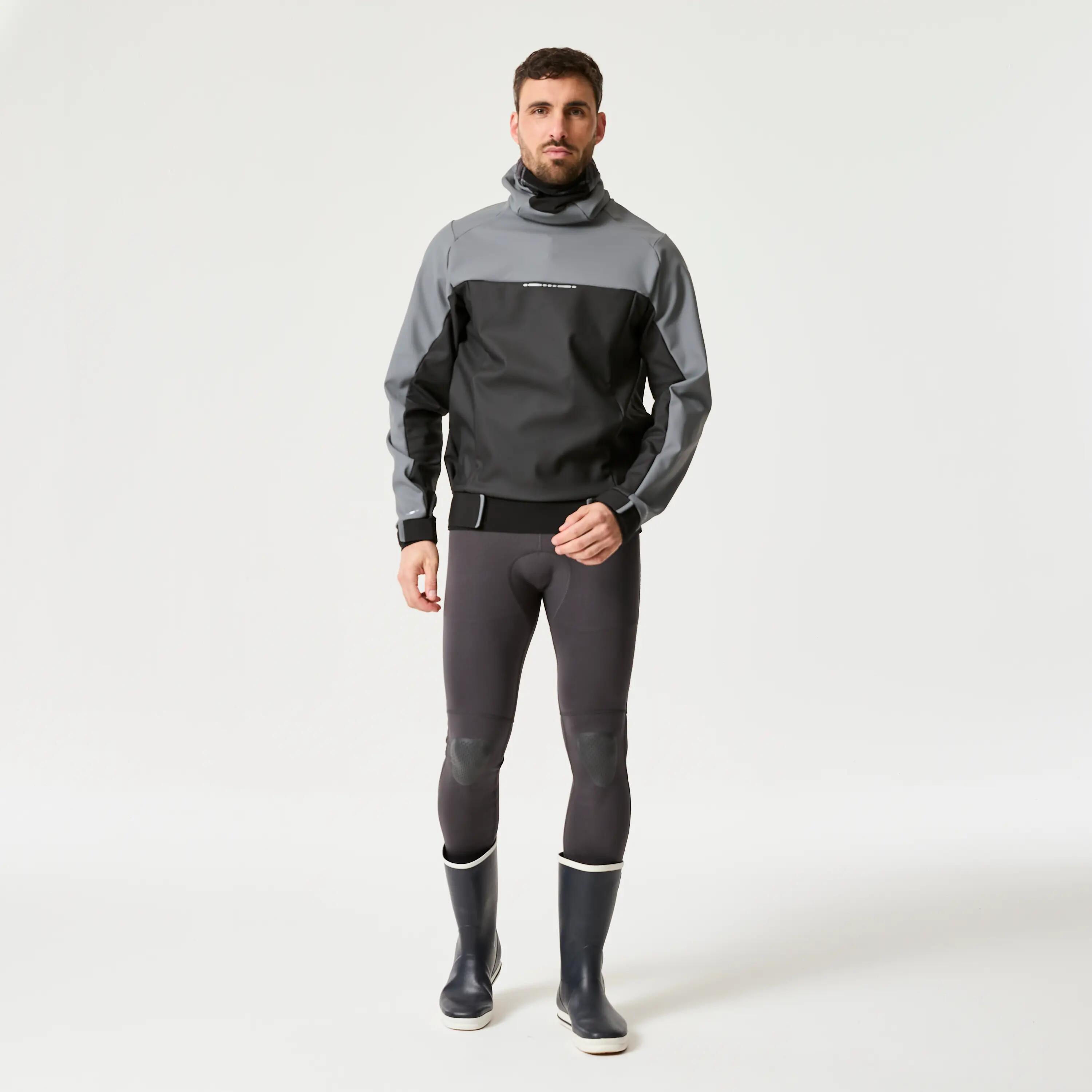 Spraytop Segeln/Kajak Damen/Herren warm leicht 500 grau 6/6