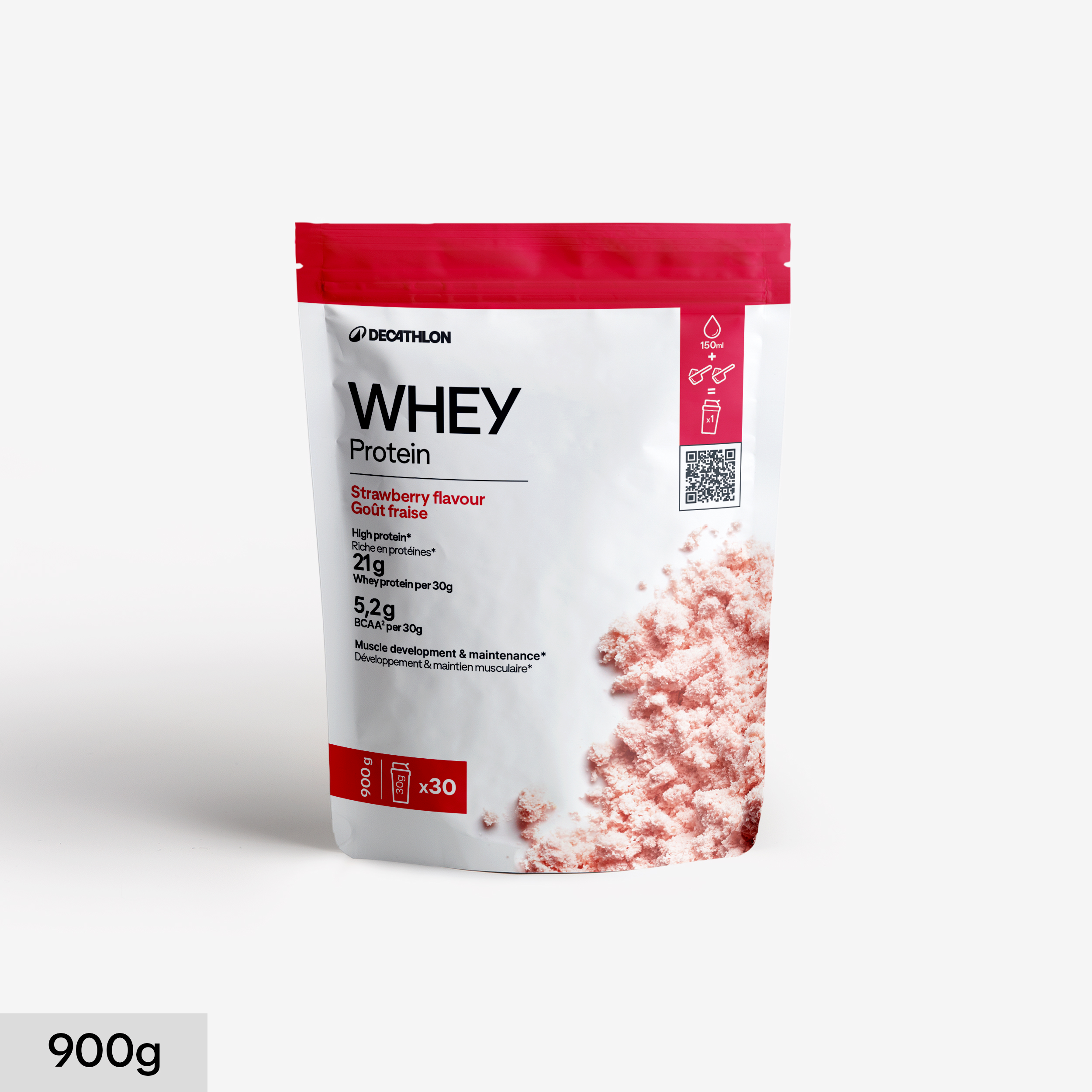 Whey protéine fraise 900g - CORENGTH