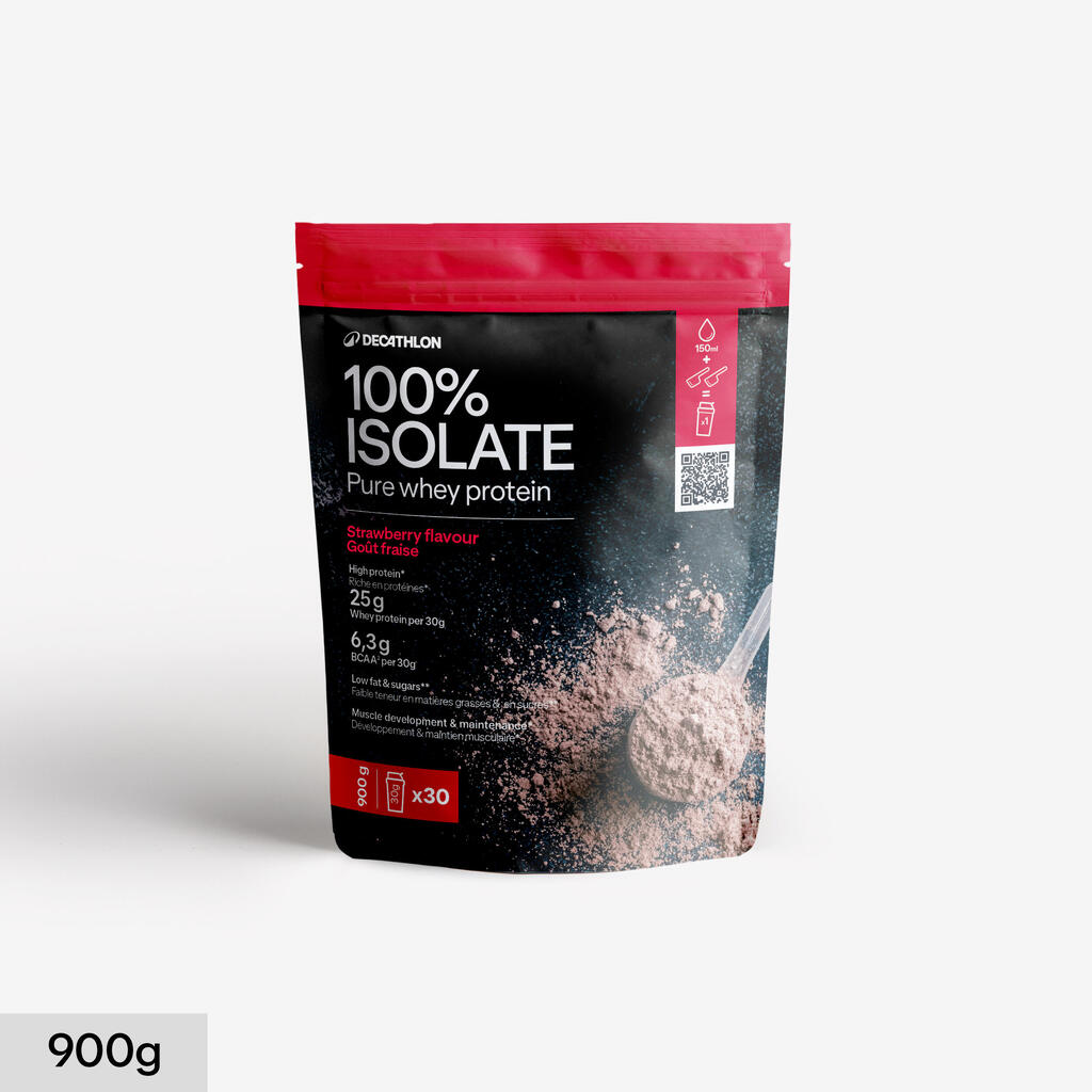 100 % srvátkový proteínový izolát Purey Whey jahoda 900 g