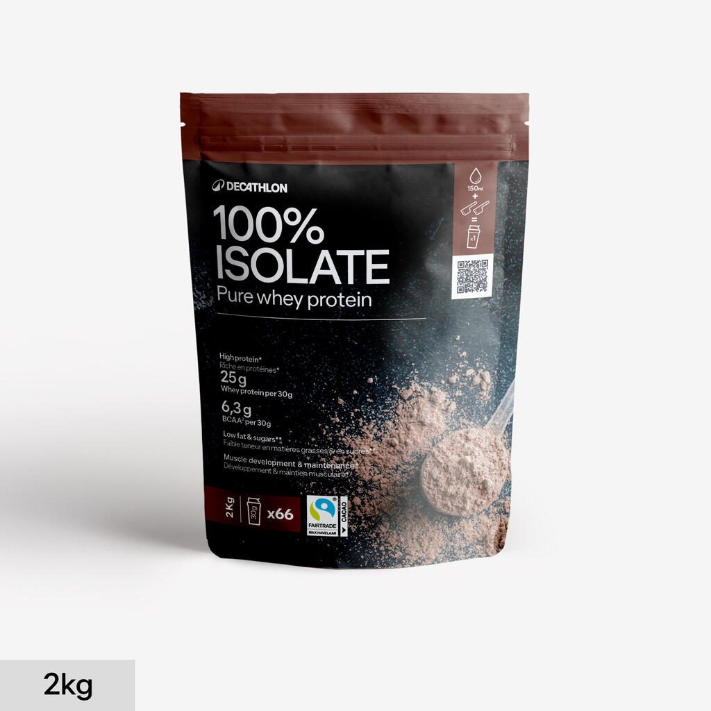 Pure Whey Protein 100 % Isolat Schokolade 2 kg 