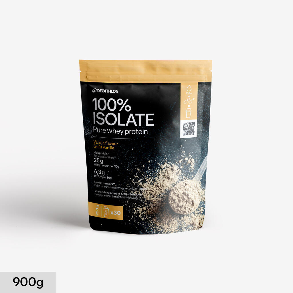 100 % Pure Whey proteín izolát s príchuťou vanilka 900 g