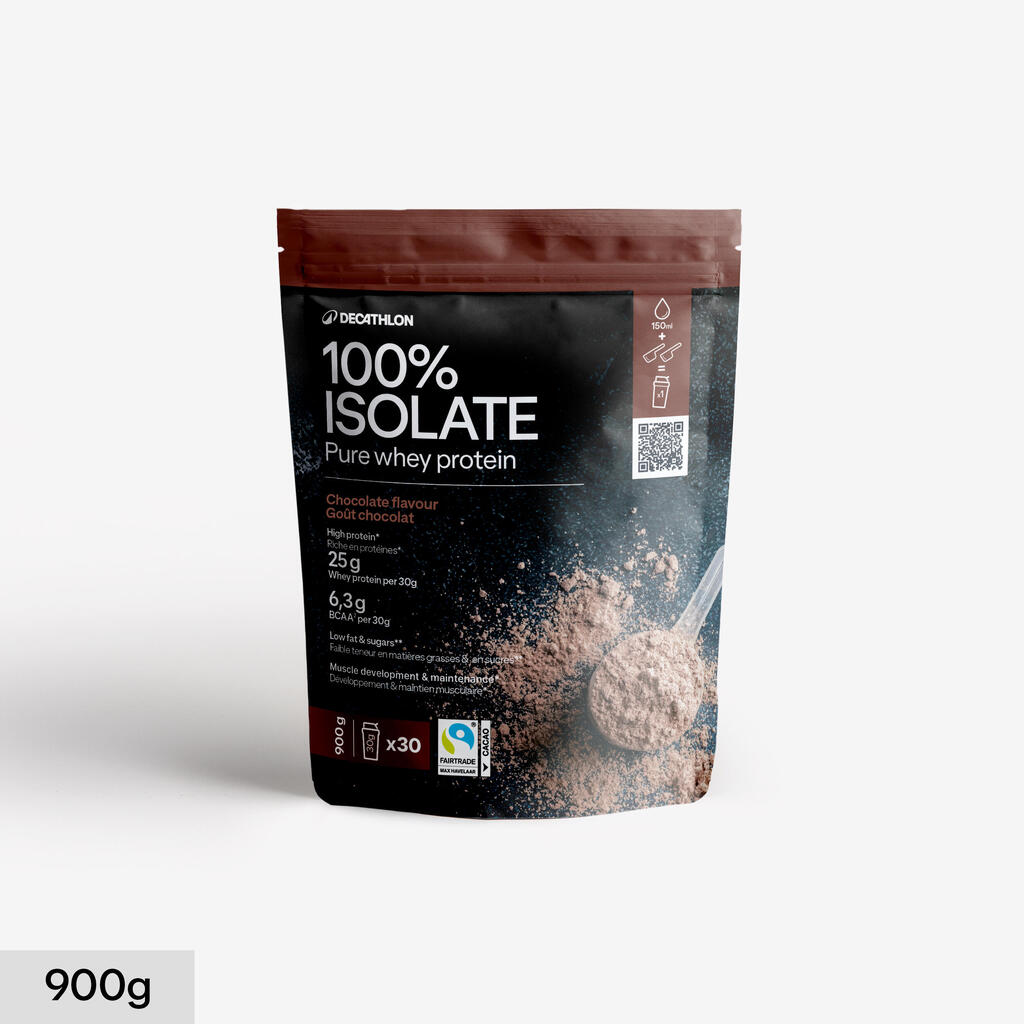 Proteín Pure Whey 100% Isolate s príchuťou čokolády 900 g