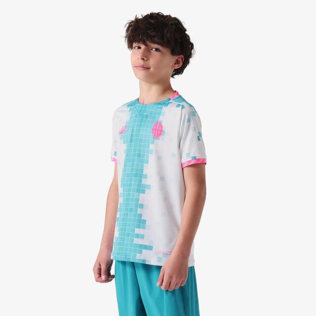 Camisola de Futebol Viralto II AG A.Griezmann Criança Branco/Turquesa/Rosa