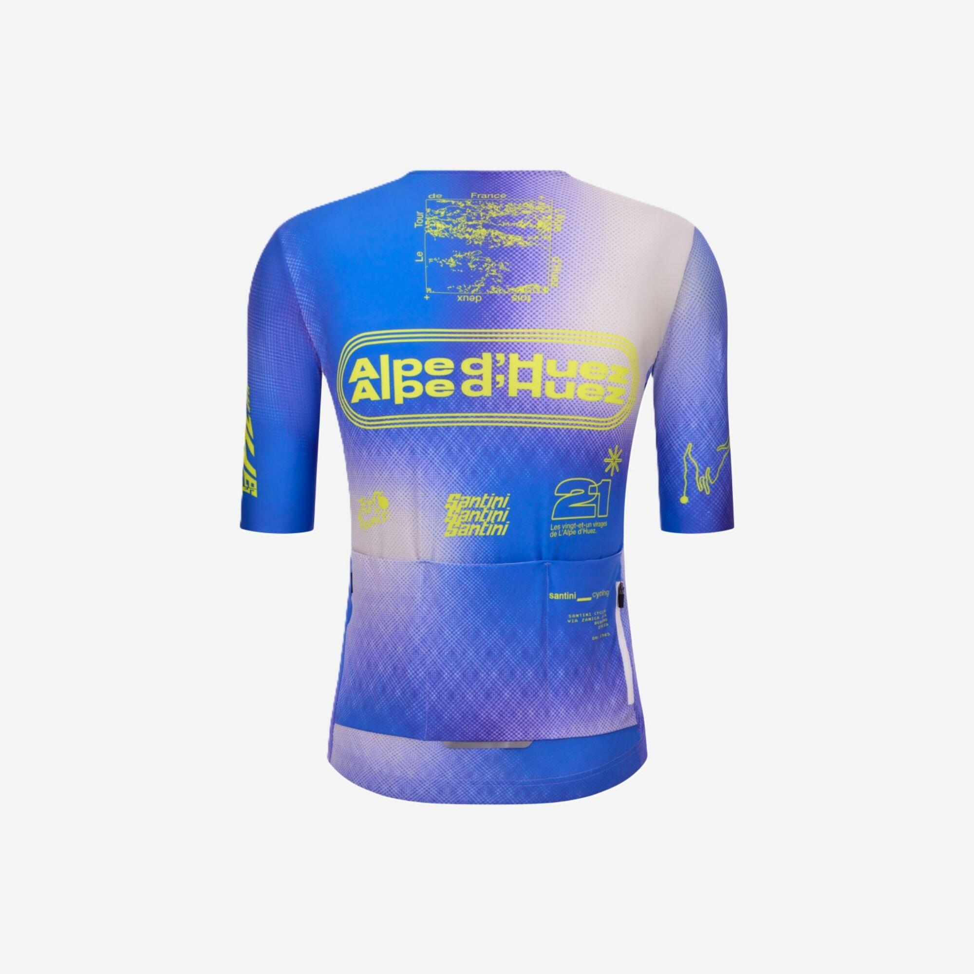 Mallot Ciclisme Màniga Curta Santini Tour de França Mallot Alpe D'Huez 7/7