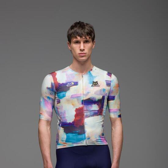 Maillot ciclismo manga corta Santini Tour de Francia 2026 Arrivée Montmartre