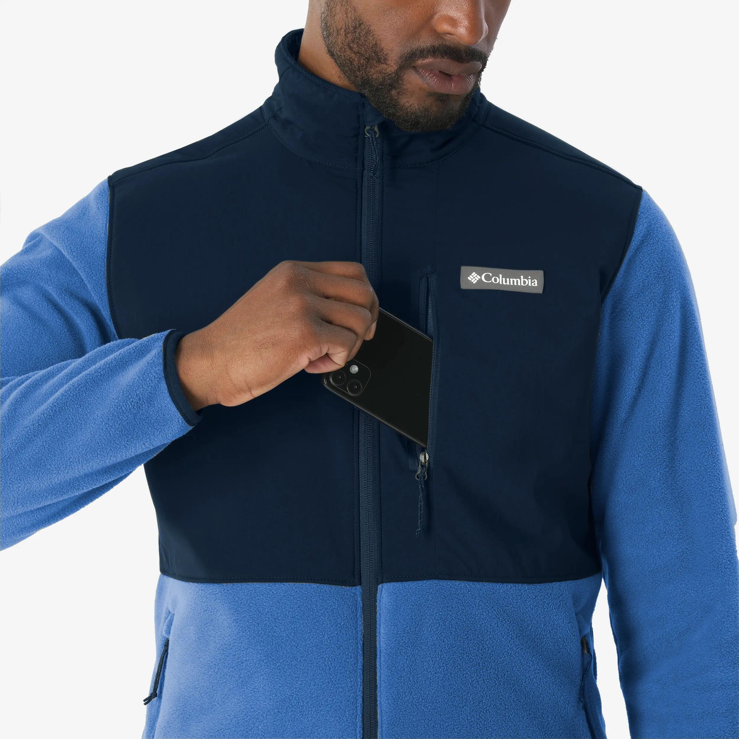Veste Polaire de randonnée montagne homme, Columbia Kearney Falls Bleue 5/5