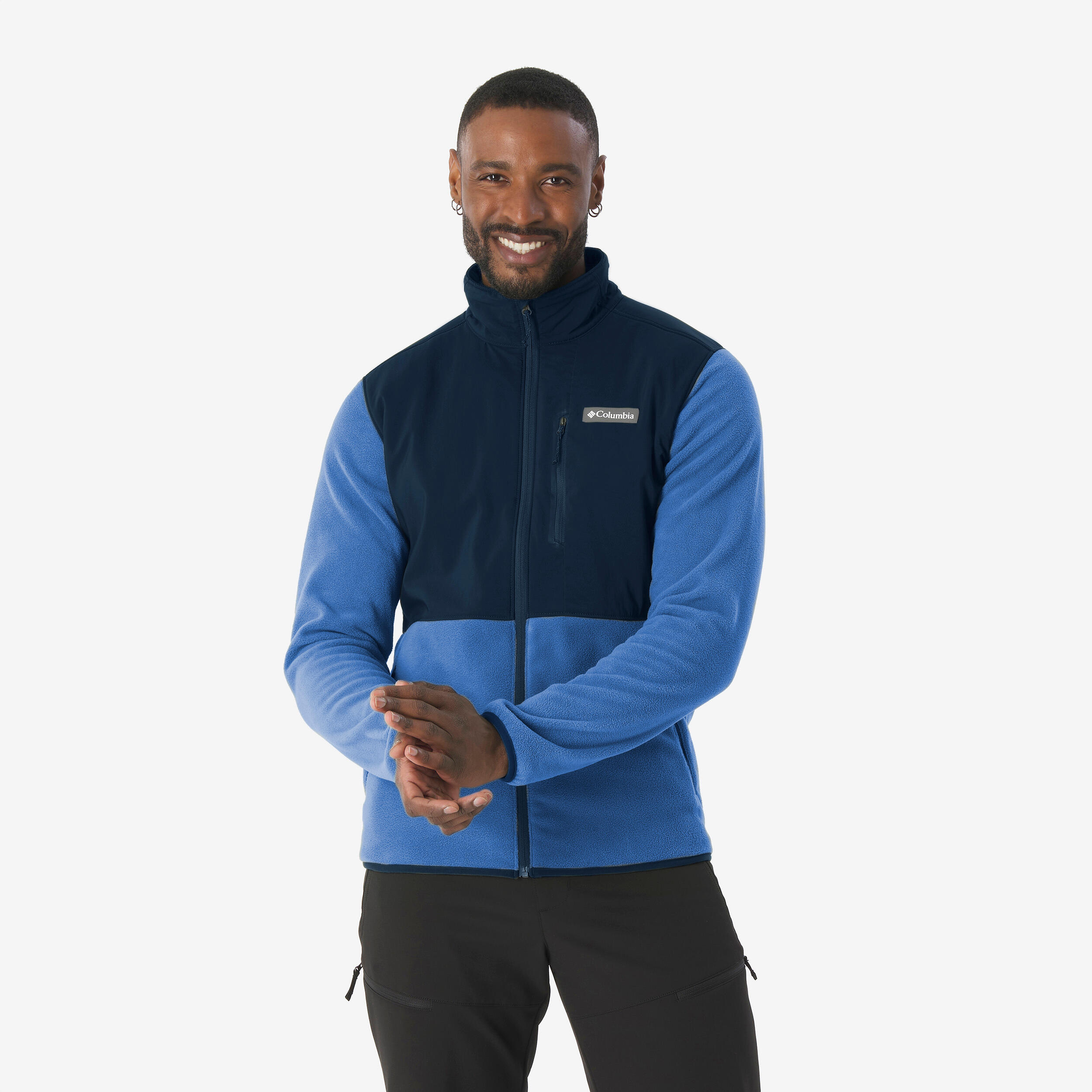 Veste Polaire de randonnée montagne homme, Columbia Kearney Falls Bleue