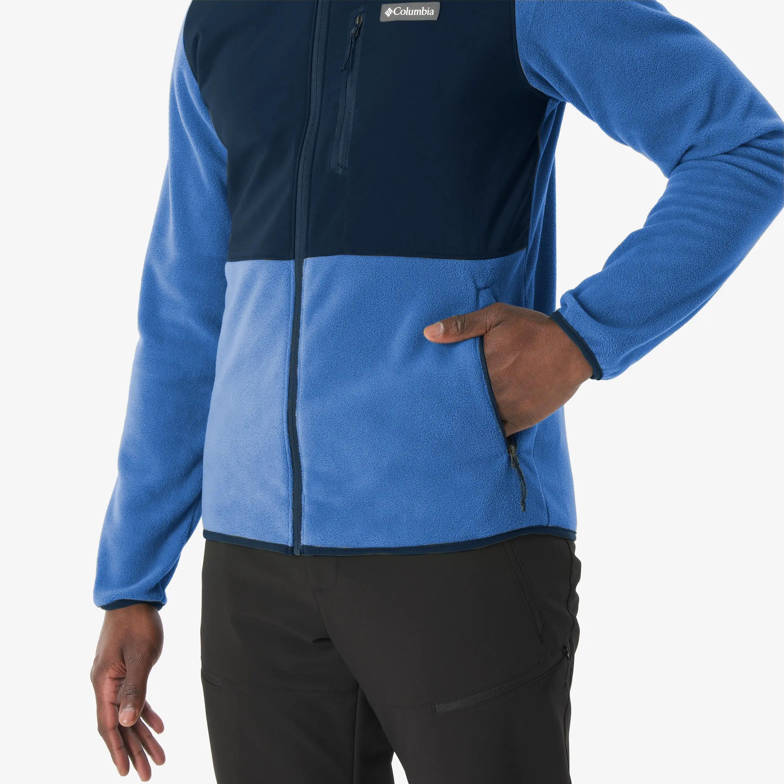 Veste Polaire de randonnée montagne homme, Columbia Kearney Falls Bleue 4/5