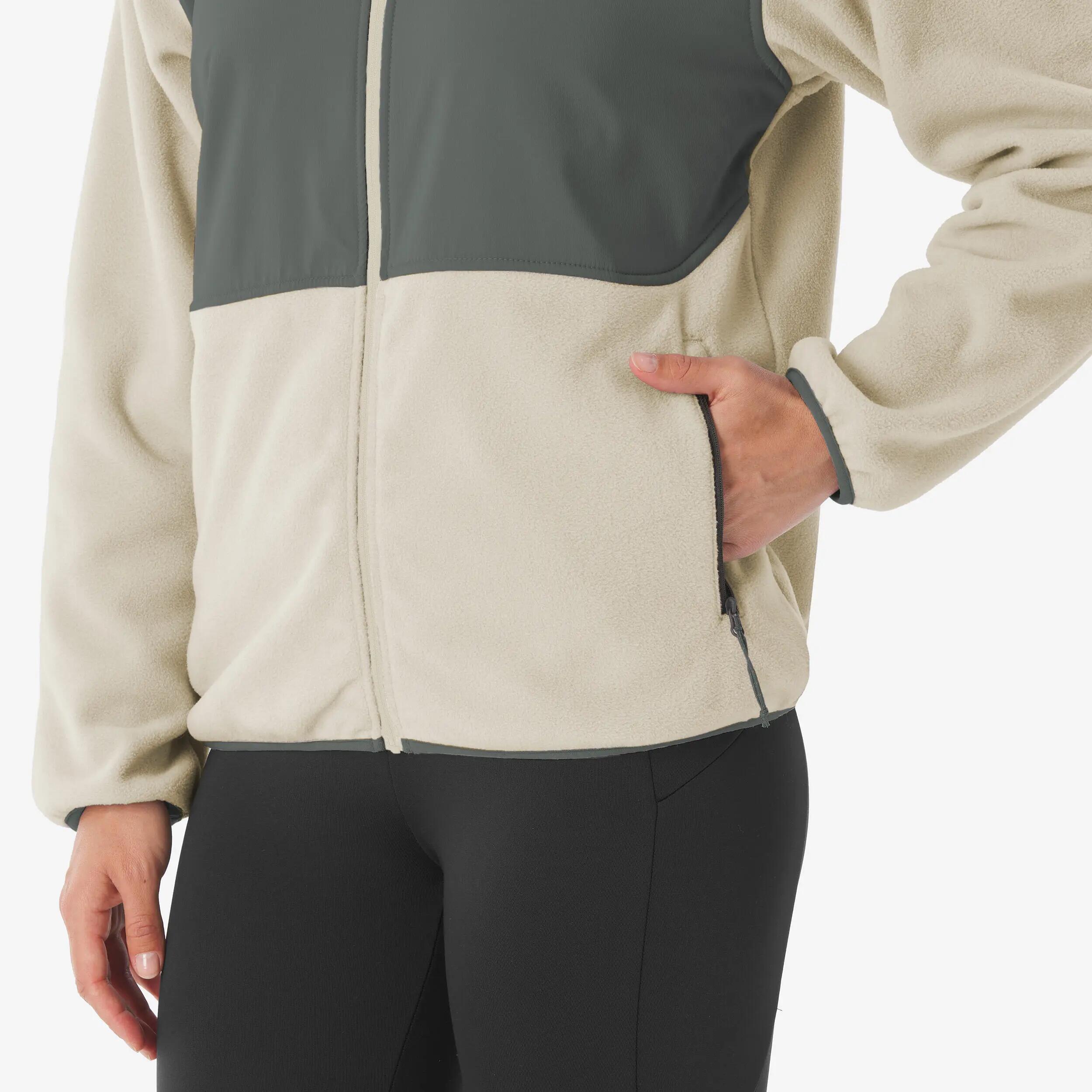Veste polaire de randonnée montagne femme, Columbia Kearney Falls grise 4/5