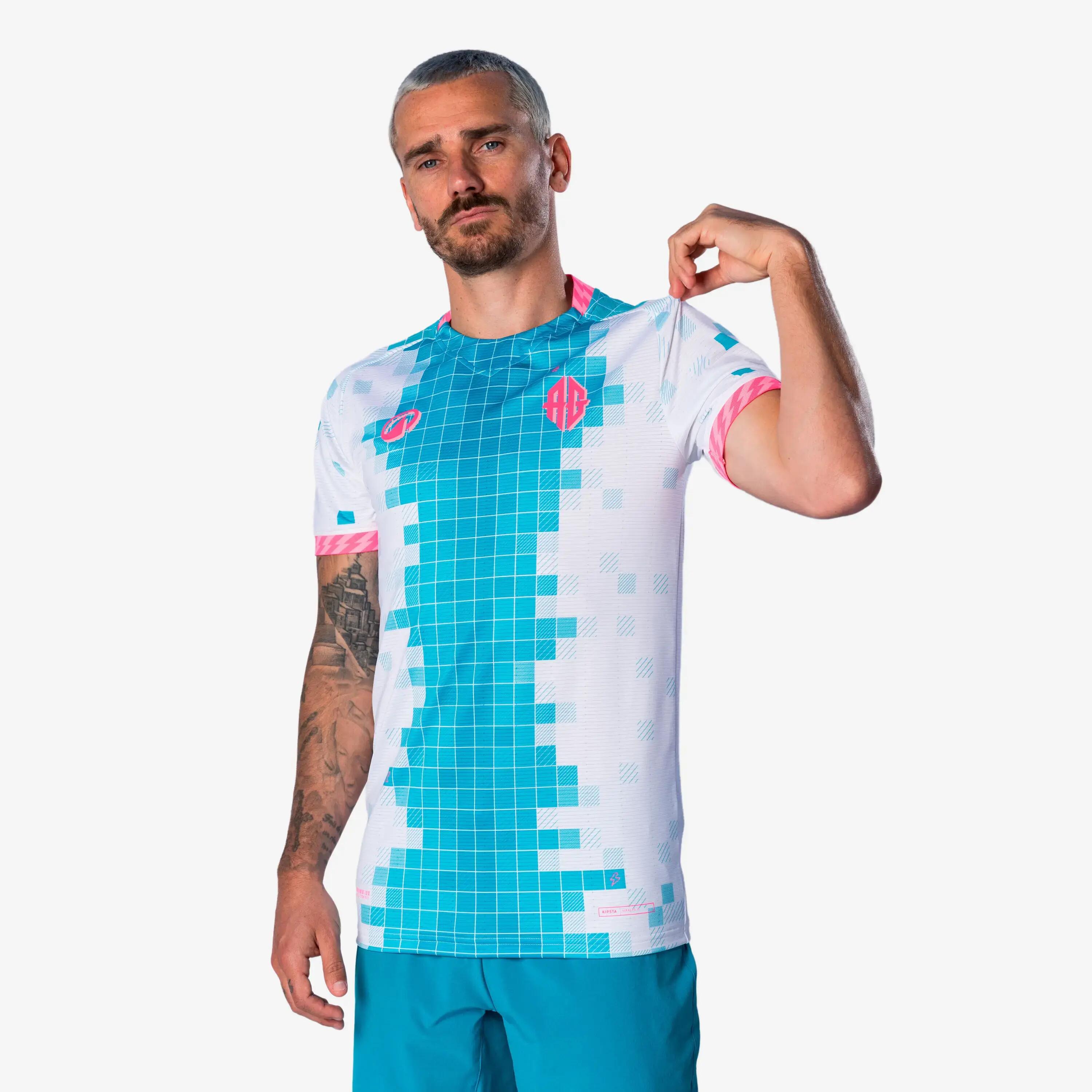 Viralto II AG A.Griezmann Football Shirt - White, Turquoise & Neon Pink -  1