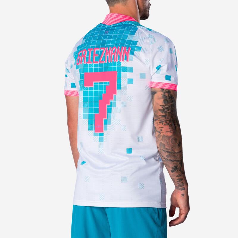 Futbol Forması - Beyaz/Turkuaz/Neon Pembe - Viralto II AG A. Griezmann