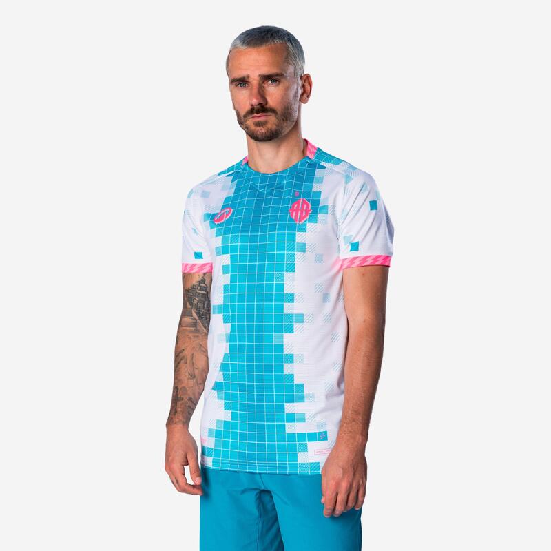 Futbol Forması - Beyaz/Turkuaz/Neon Pembe - Viralto II AG A. Griezmann