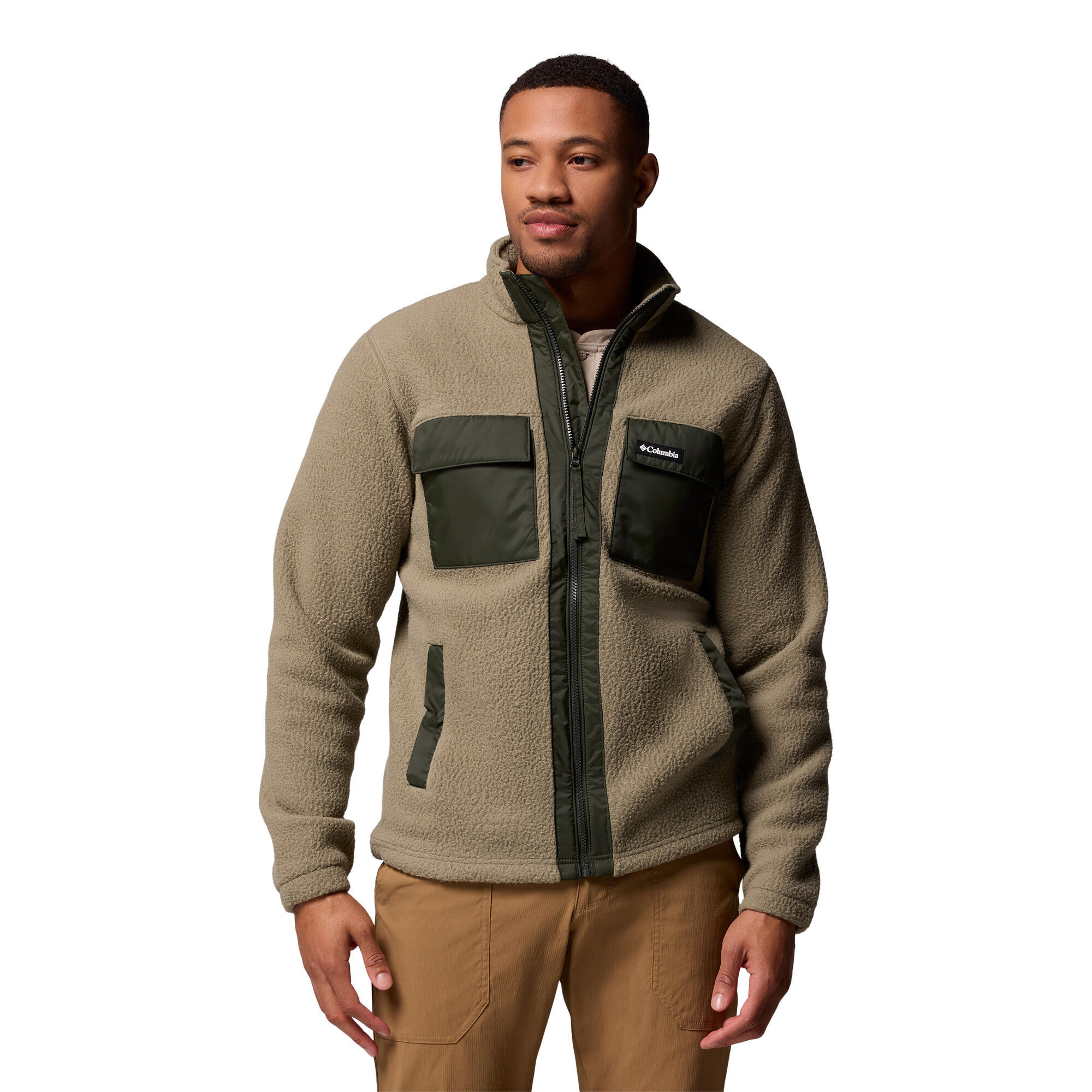 Veste polaire Homme Juniper Columbia Kaki