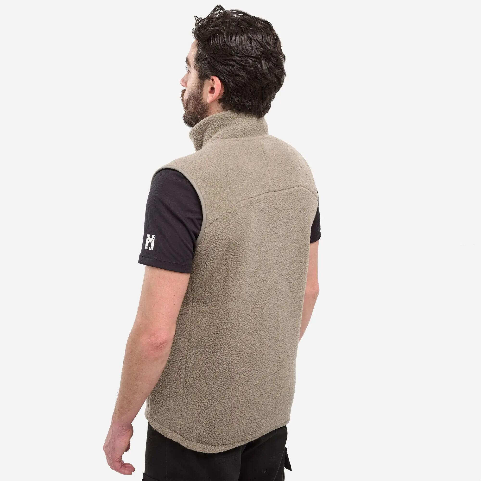 Gilet Sherpa Homme Millet Beige 4/6