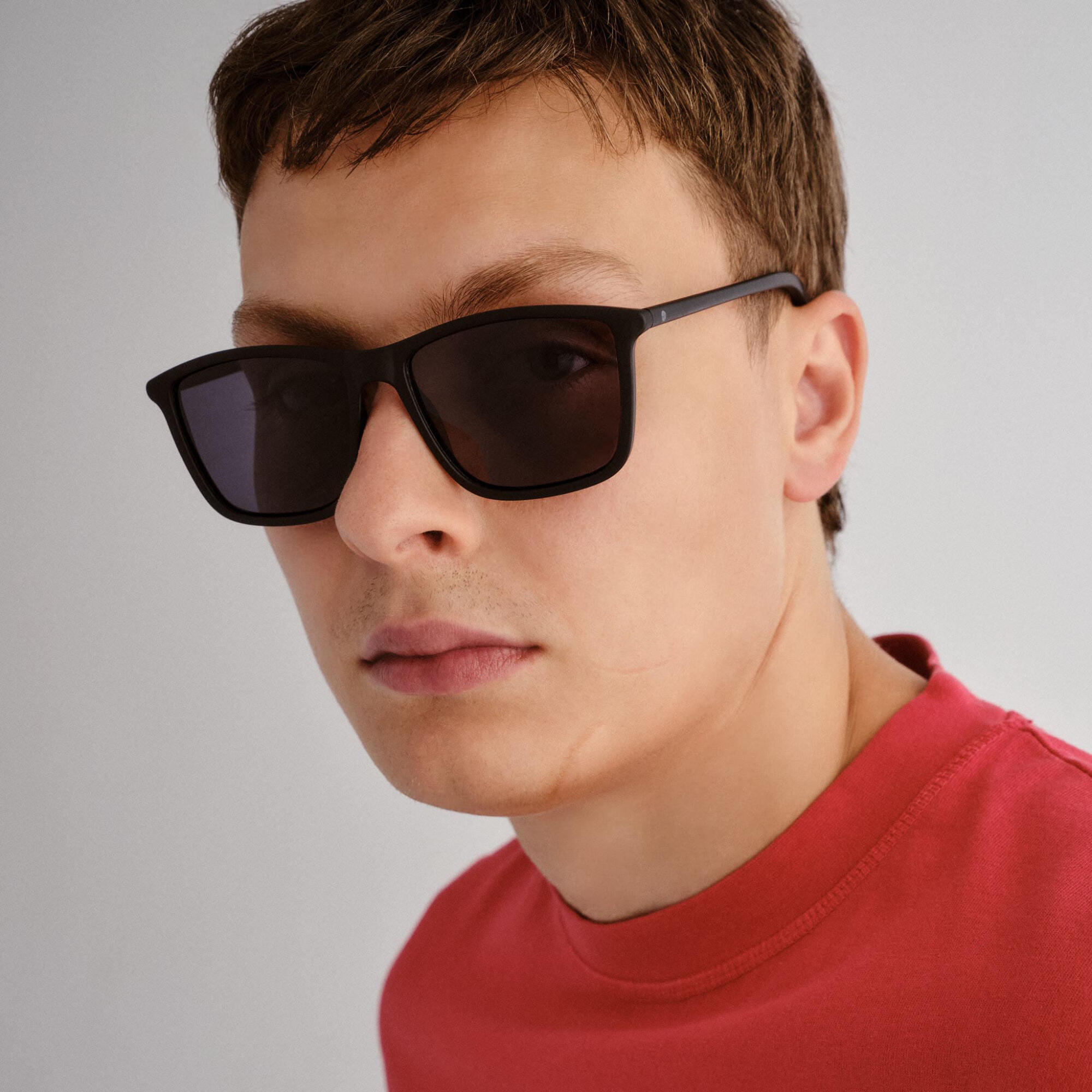 Solarized Deep Square Matte Black - Smoke Mono Polarized