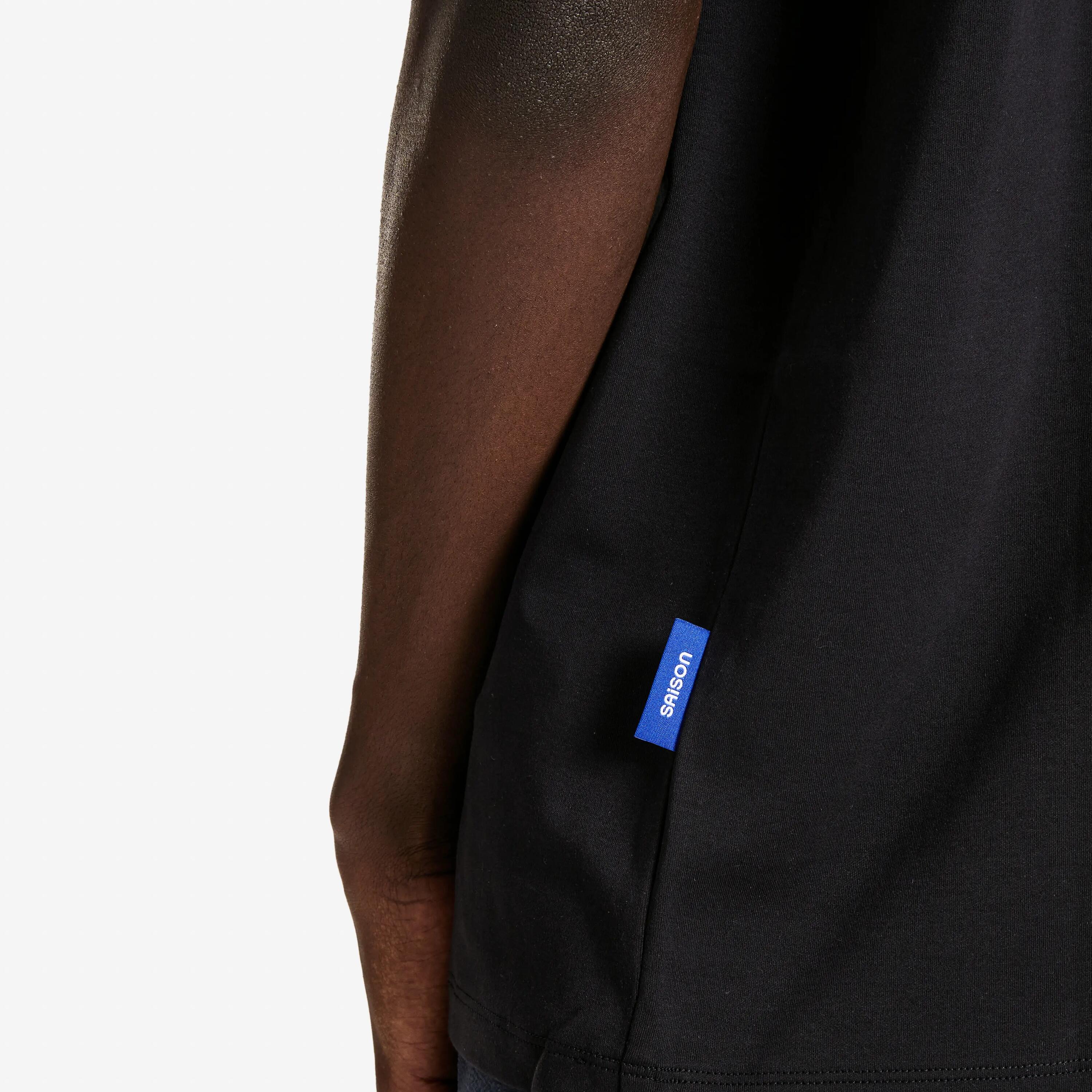 Tee-shirt graphique mixte, DECATHLON x SAISON, noir 5/6