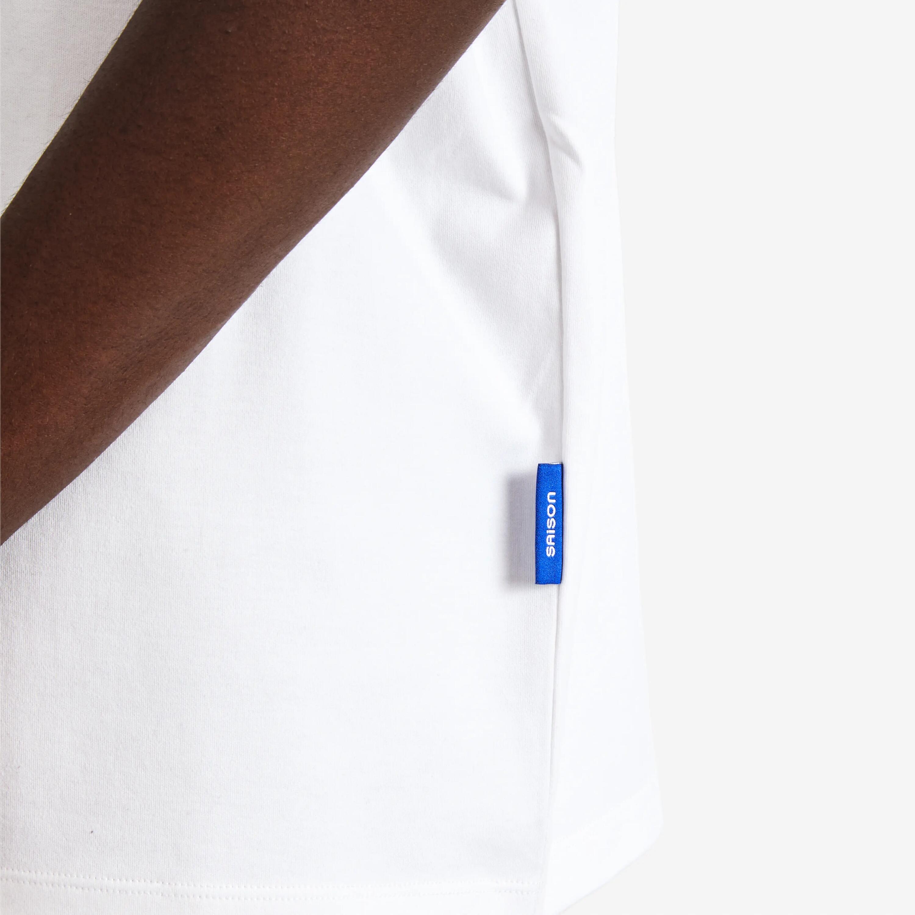 Tee-shirt graphique mixte, DECATHLON x SAISON, blanc 6/6