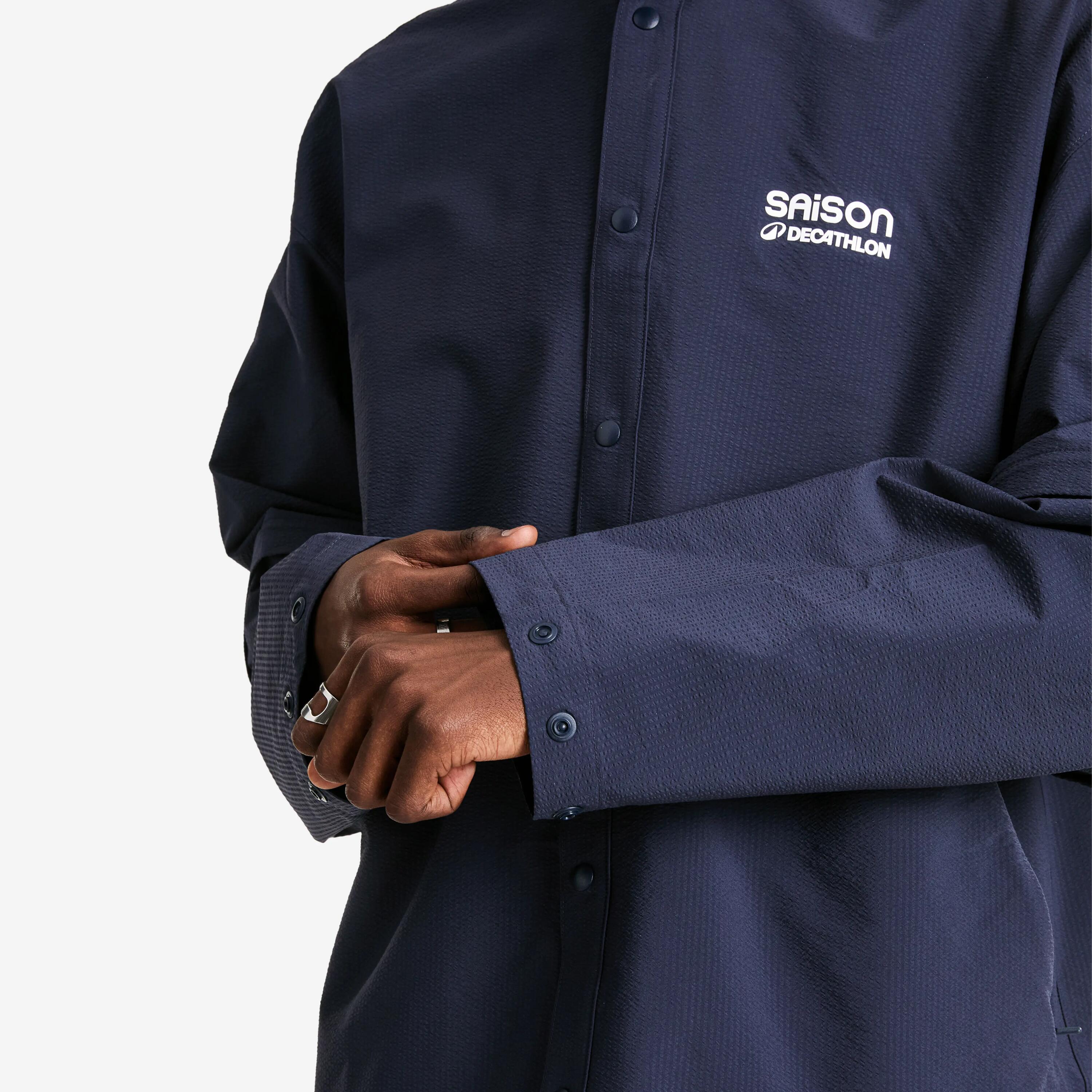 Veste 2 en 1 mixte oversize, DECATHLON x SAISON, bleu 3/8