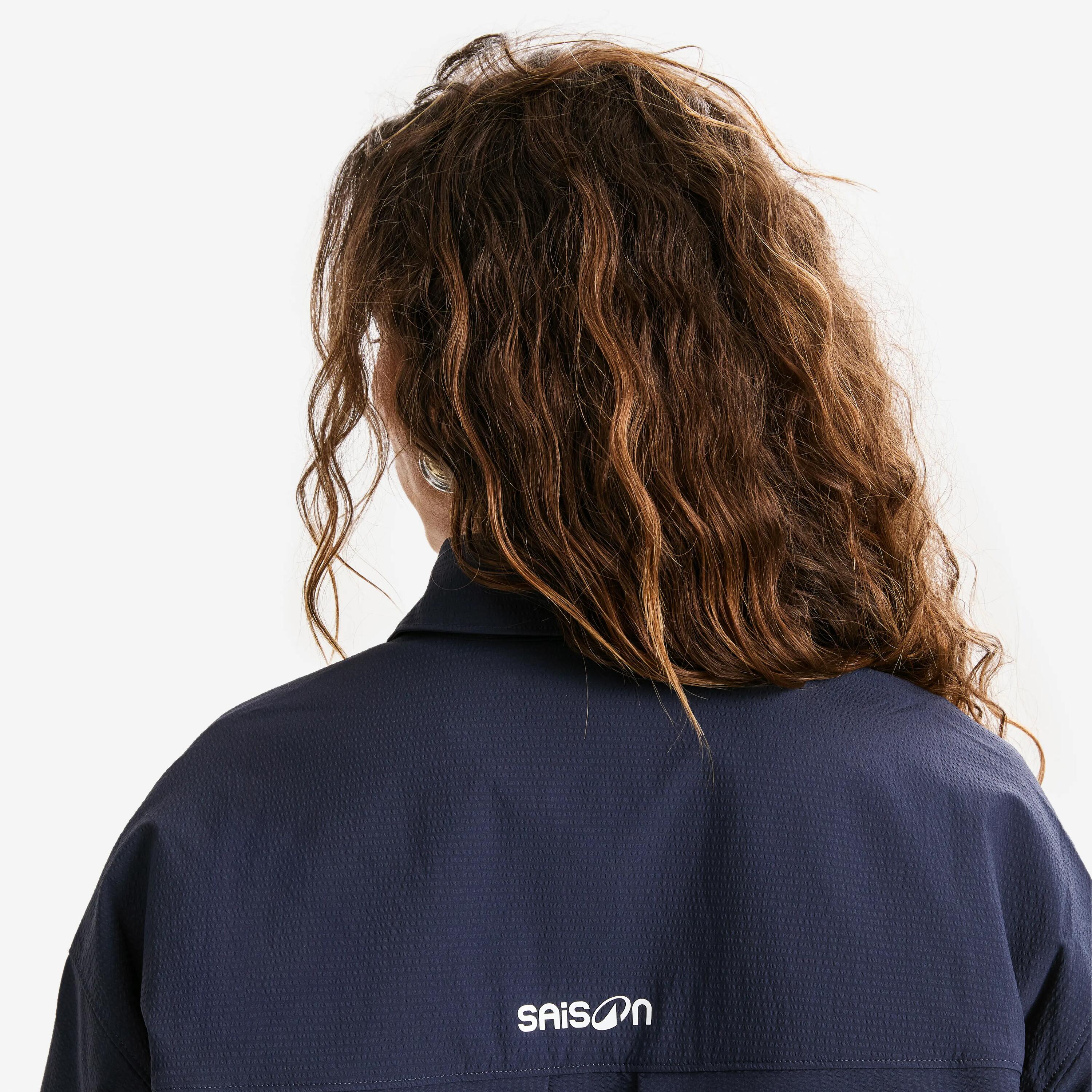 Veste 2 en 1 mixte oversize, DECATHLON x SAISON, bleu 5/8