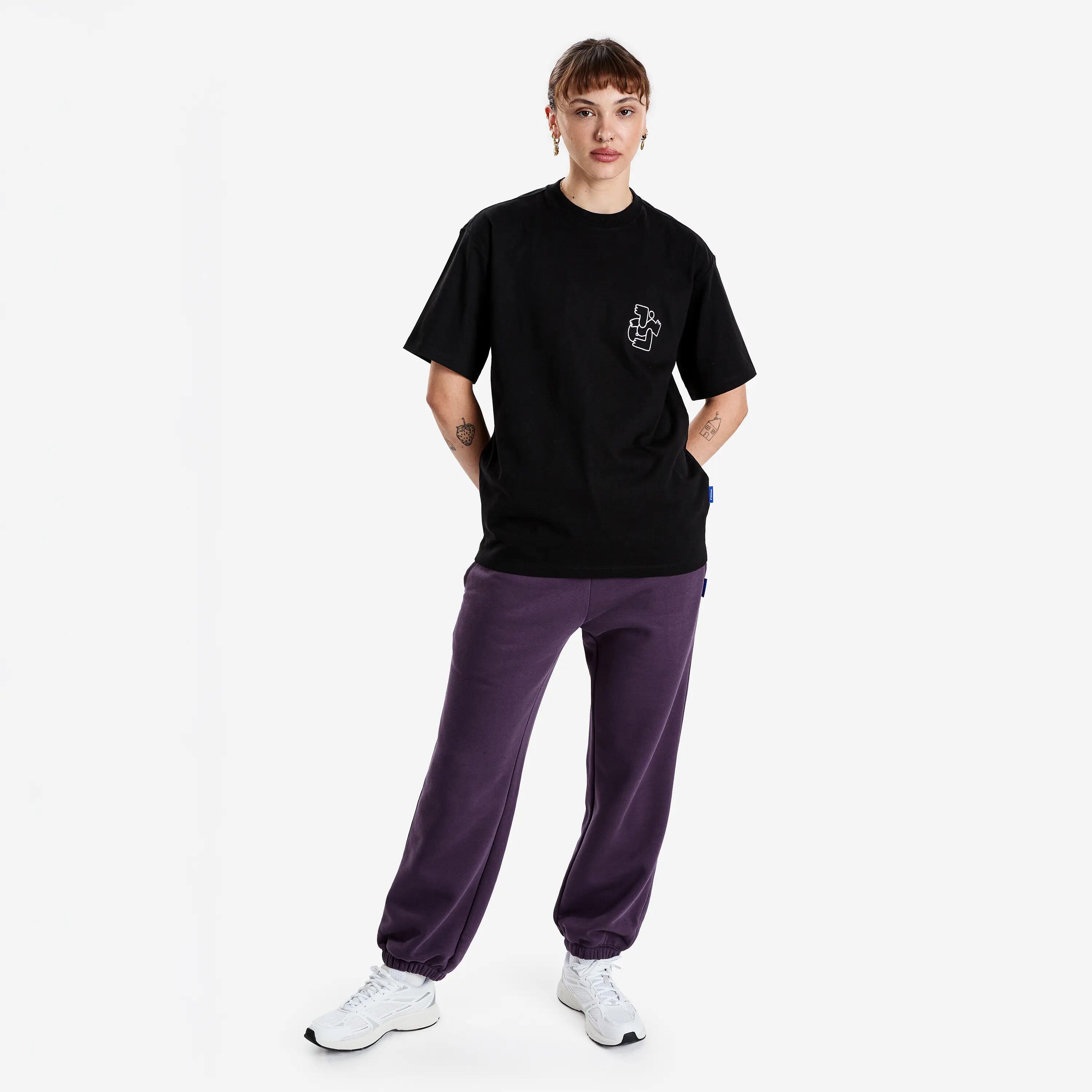 Pantalons Esportius Elementals Dona Violeta Fosc 2/4