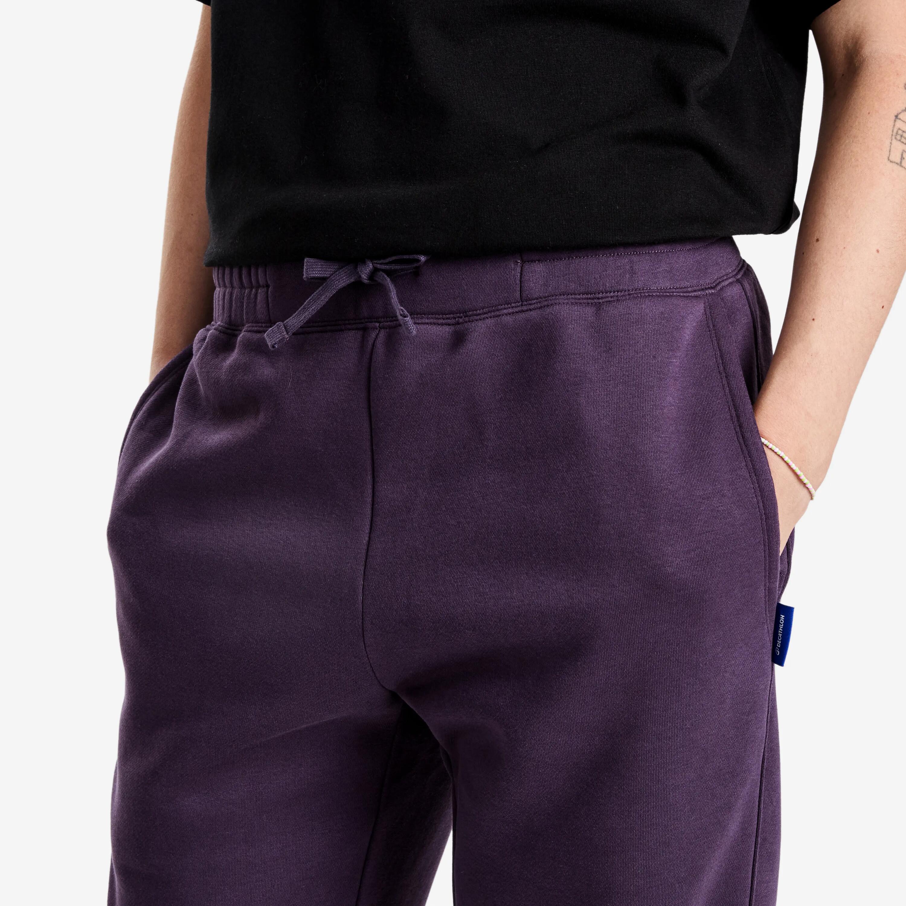 Pantalons Esportius Elementals Dona Violeta Fosc 3/4