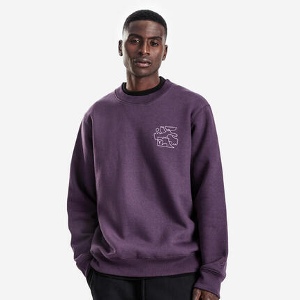 Sweat col rond mixte, Elementals, bleu