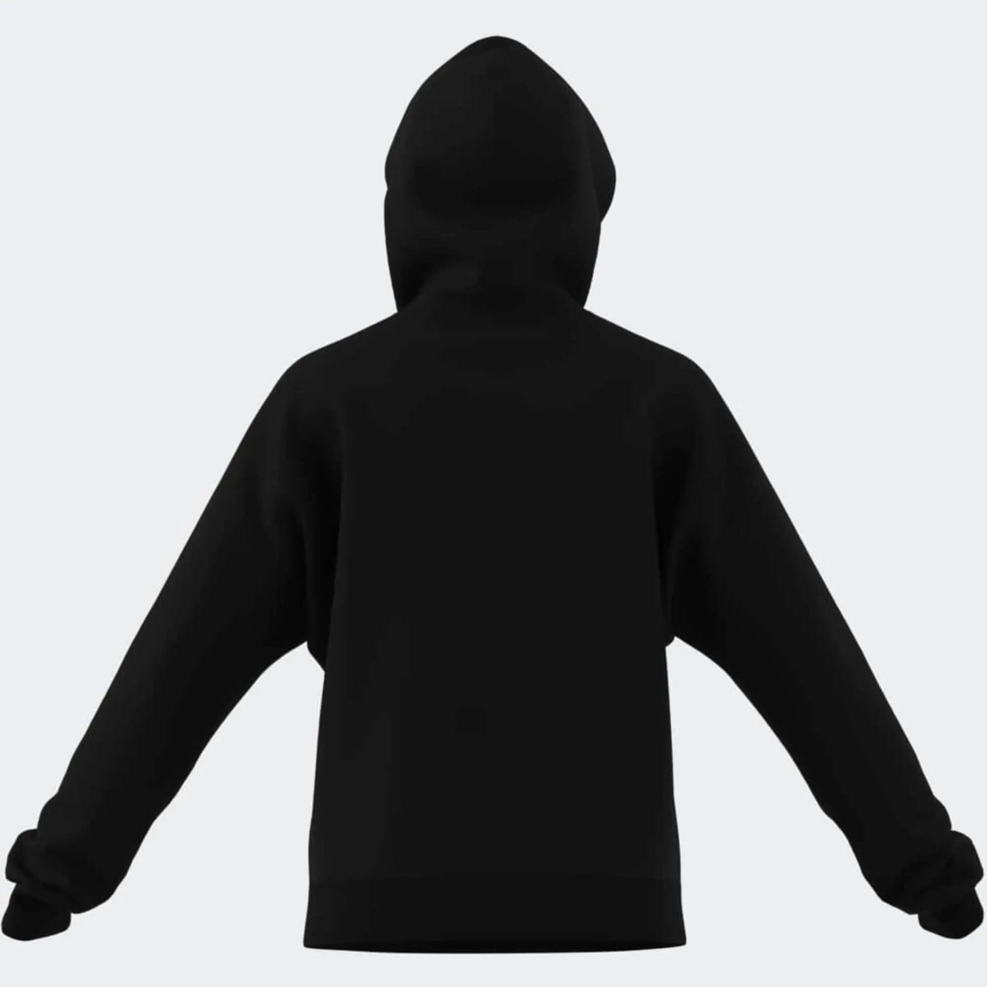 Felpa ADIDAS donna palestra pesante nera 4/4