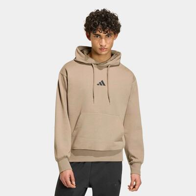Felpa ADIDAS uomo palestra con cappuccio pesante blu