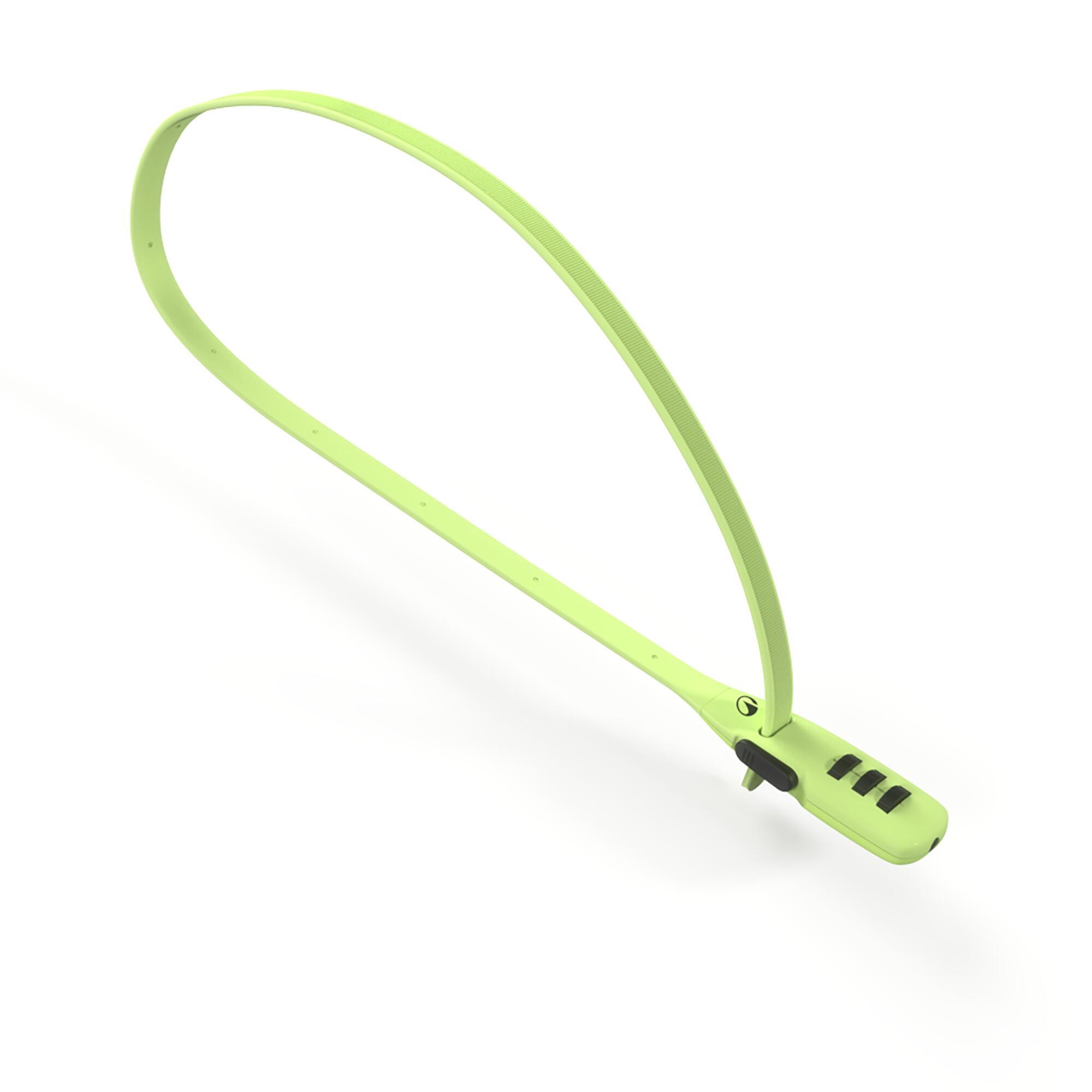 Antivol accessoires vélo, collier de serrage à fermeture à code, vert tilleul