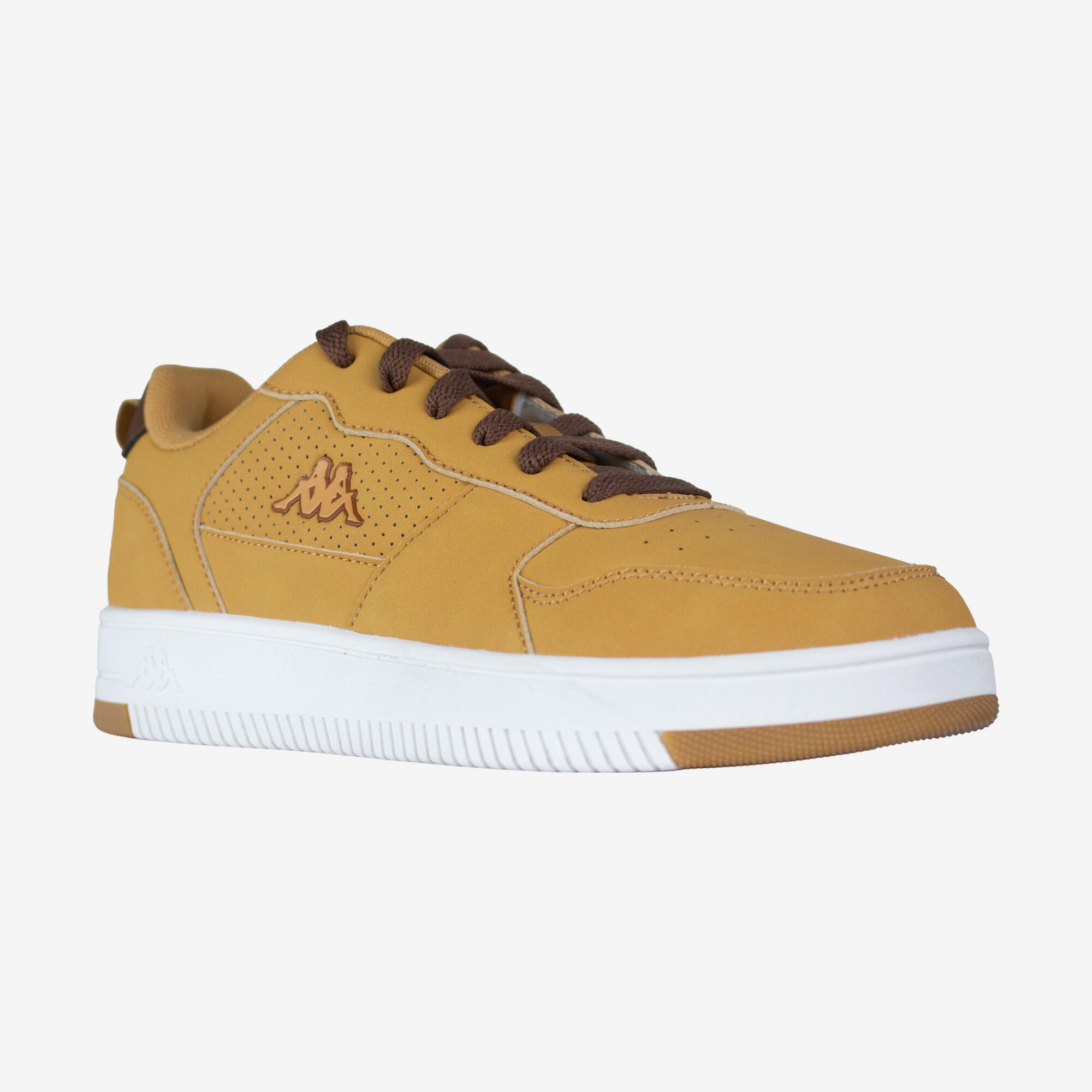 Chaussures de marche quotidienne confortables enfant, Logo Falcon 2, brun