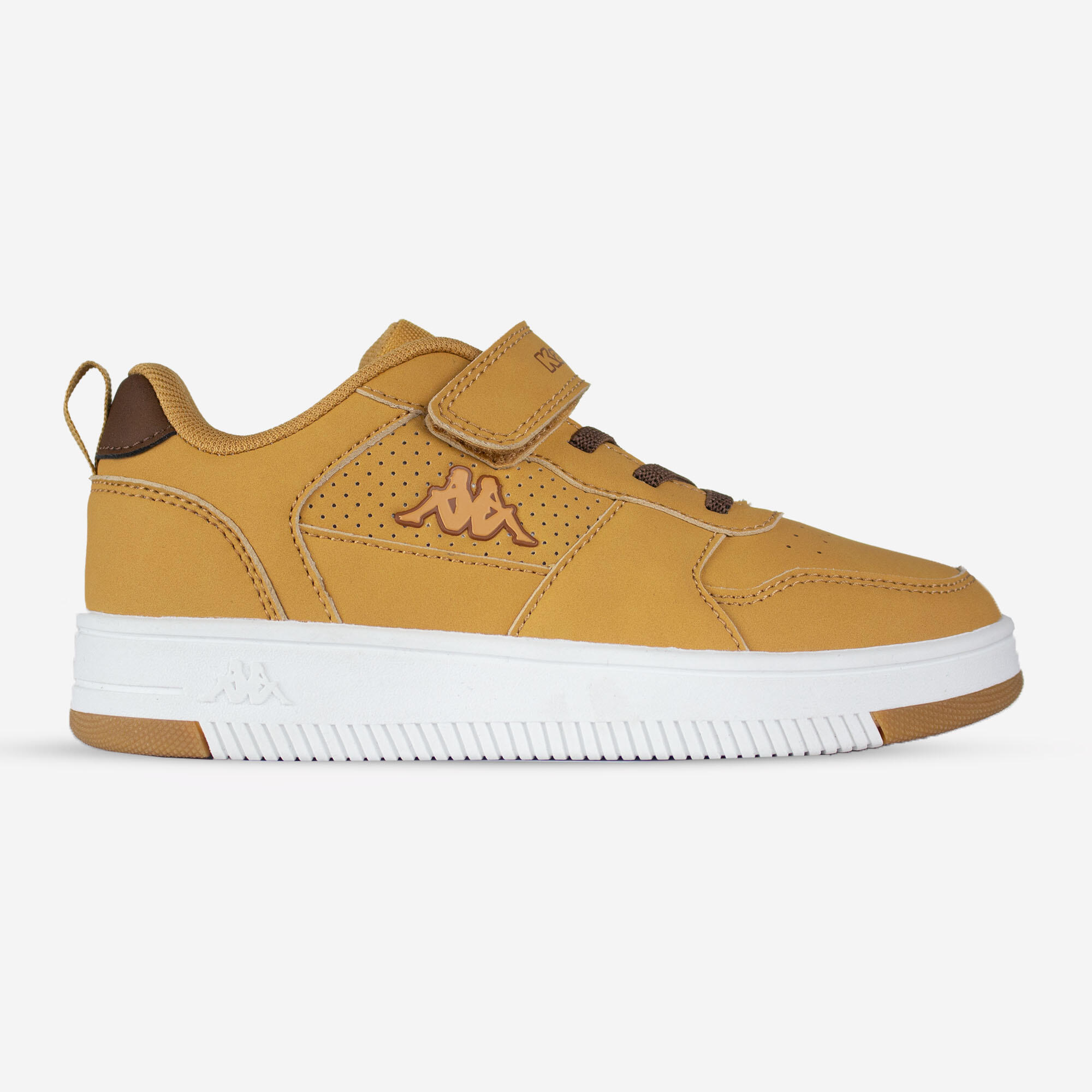 Chaussures de marche quotidienne confortables enfant, Logo Falcon 2, brun 2/5