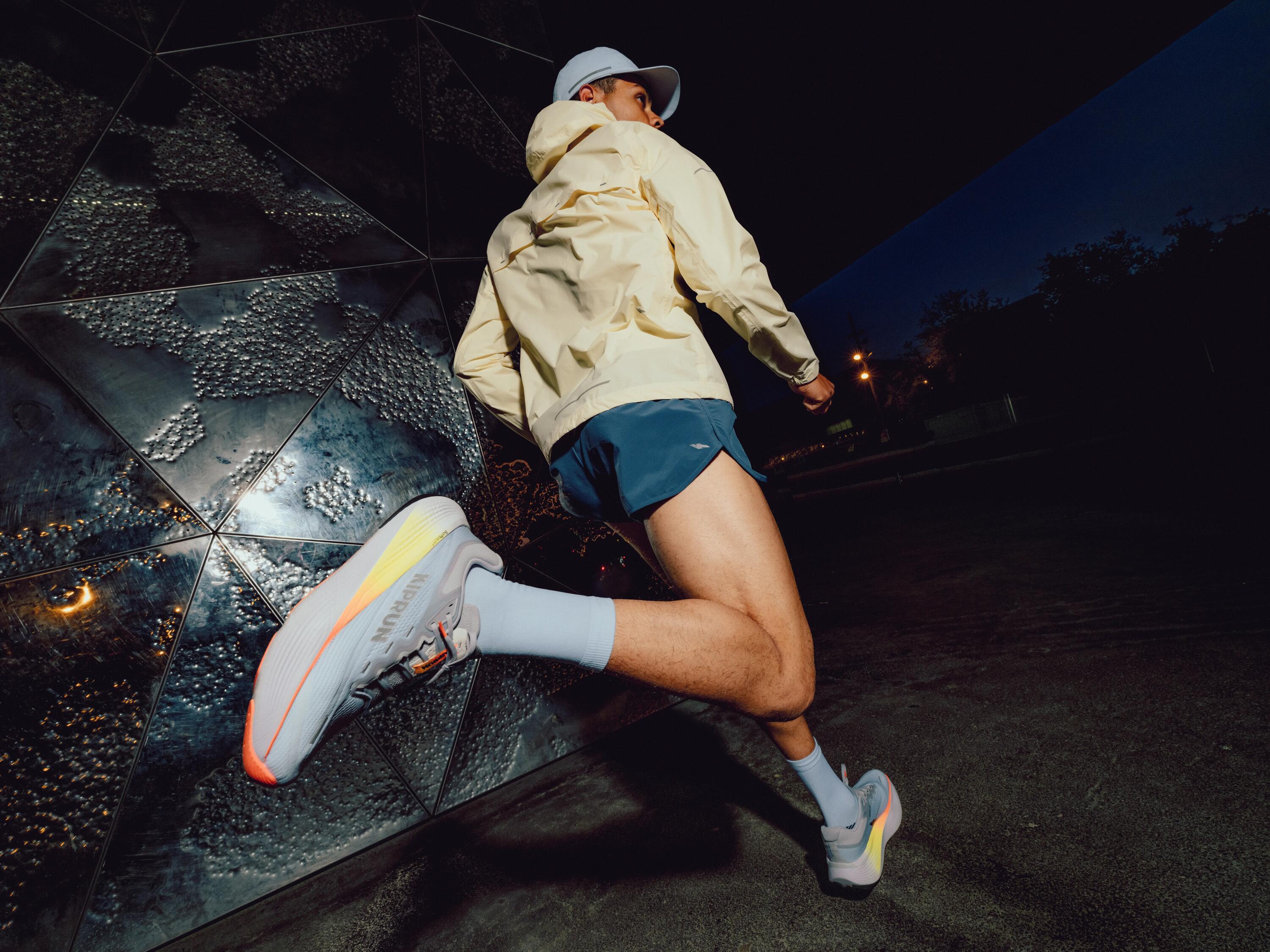 Spodenki do biegania męskie Kiprun Run 500 Comfort Split 3/8