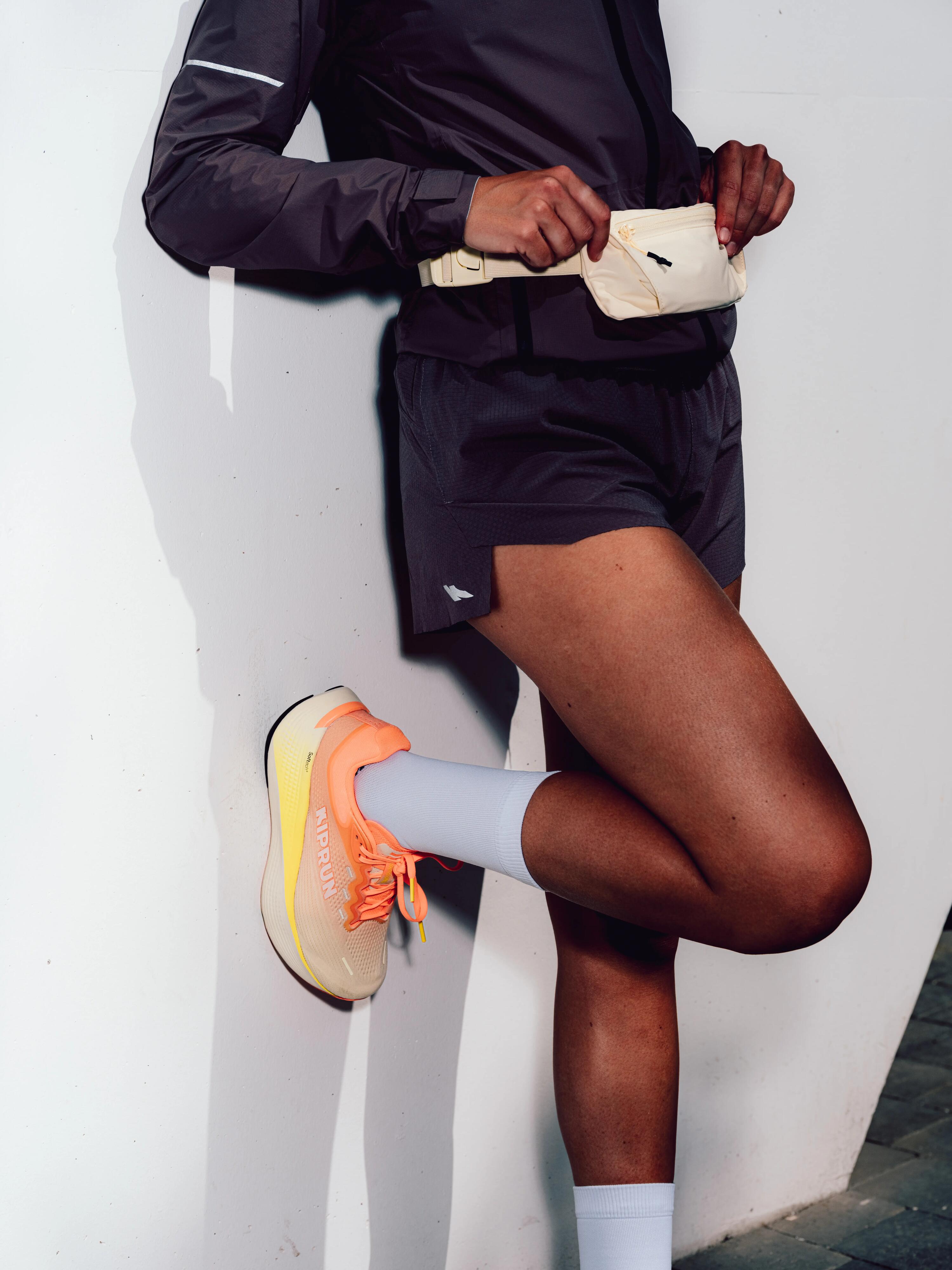 Chaussures de running route femme, Kiprun Kipride jaune 12/15