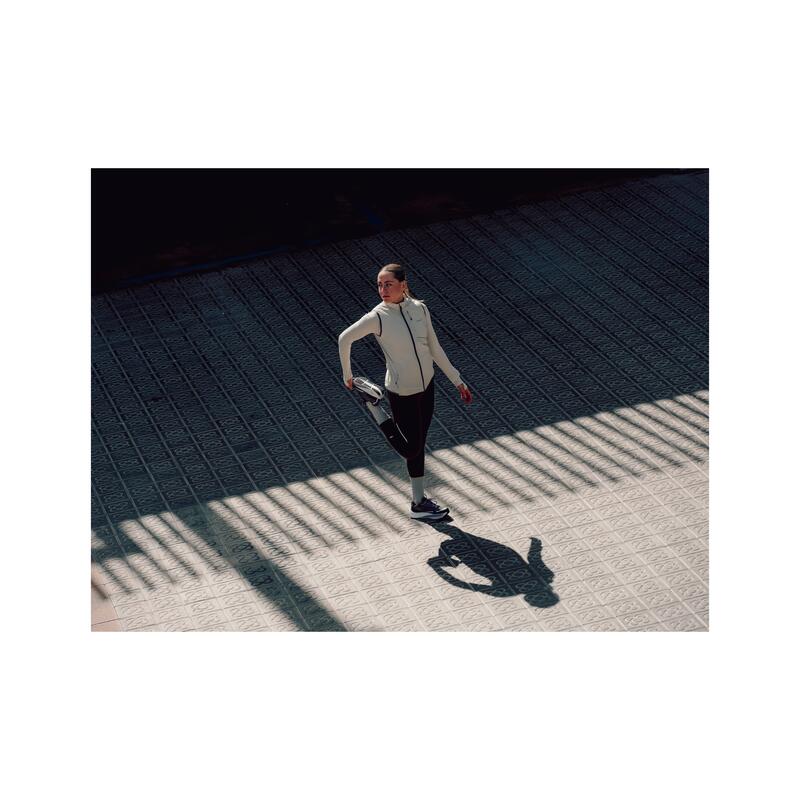 Kadın Koşu Yeleği - Bej - Kiprun SM Flow Run Warm