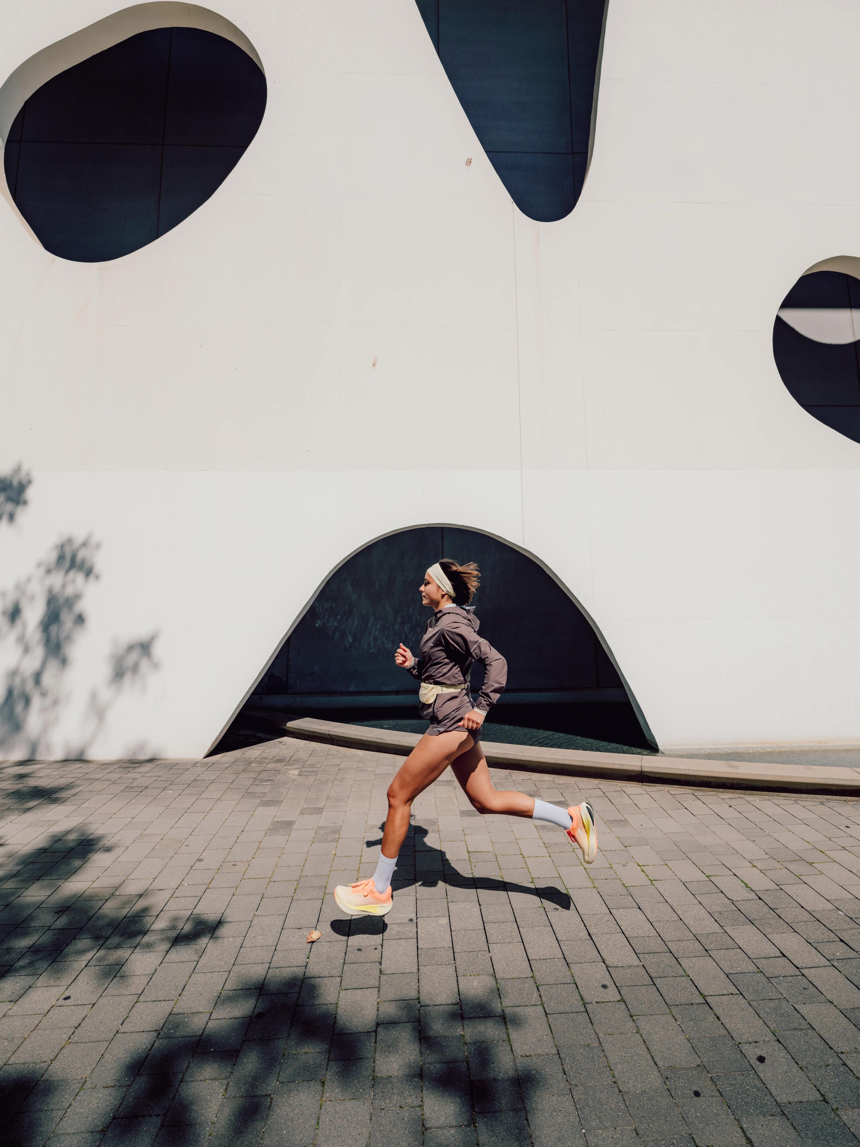 Chaussures de running route femme, Kiprun Kipride jaune 5/15