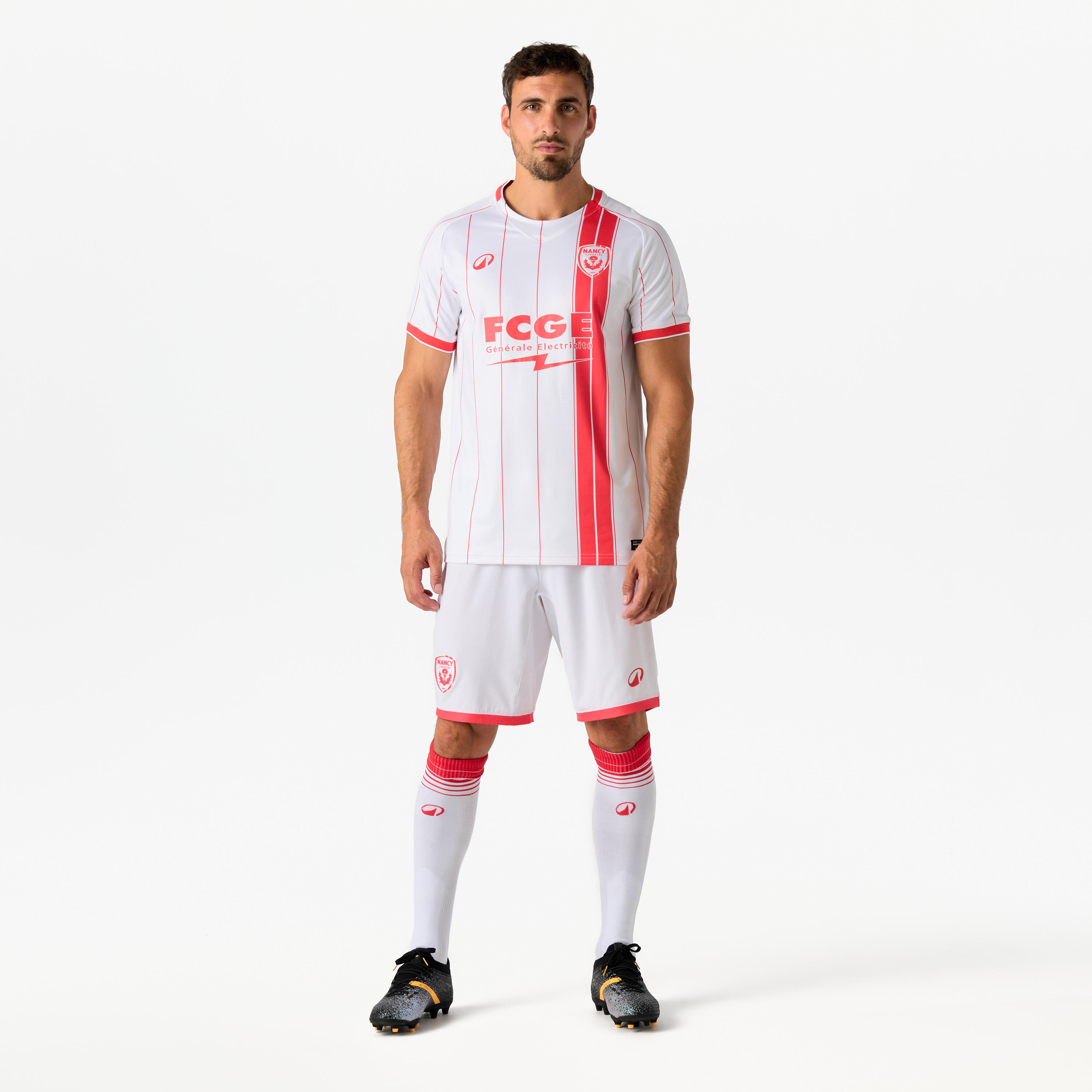MAILLOT OFFICIEL AS NANCY LORRAINE  ADULTE BLANC DOMICILE SAISON 26/27 2/6