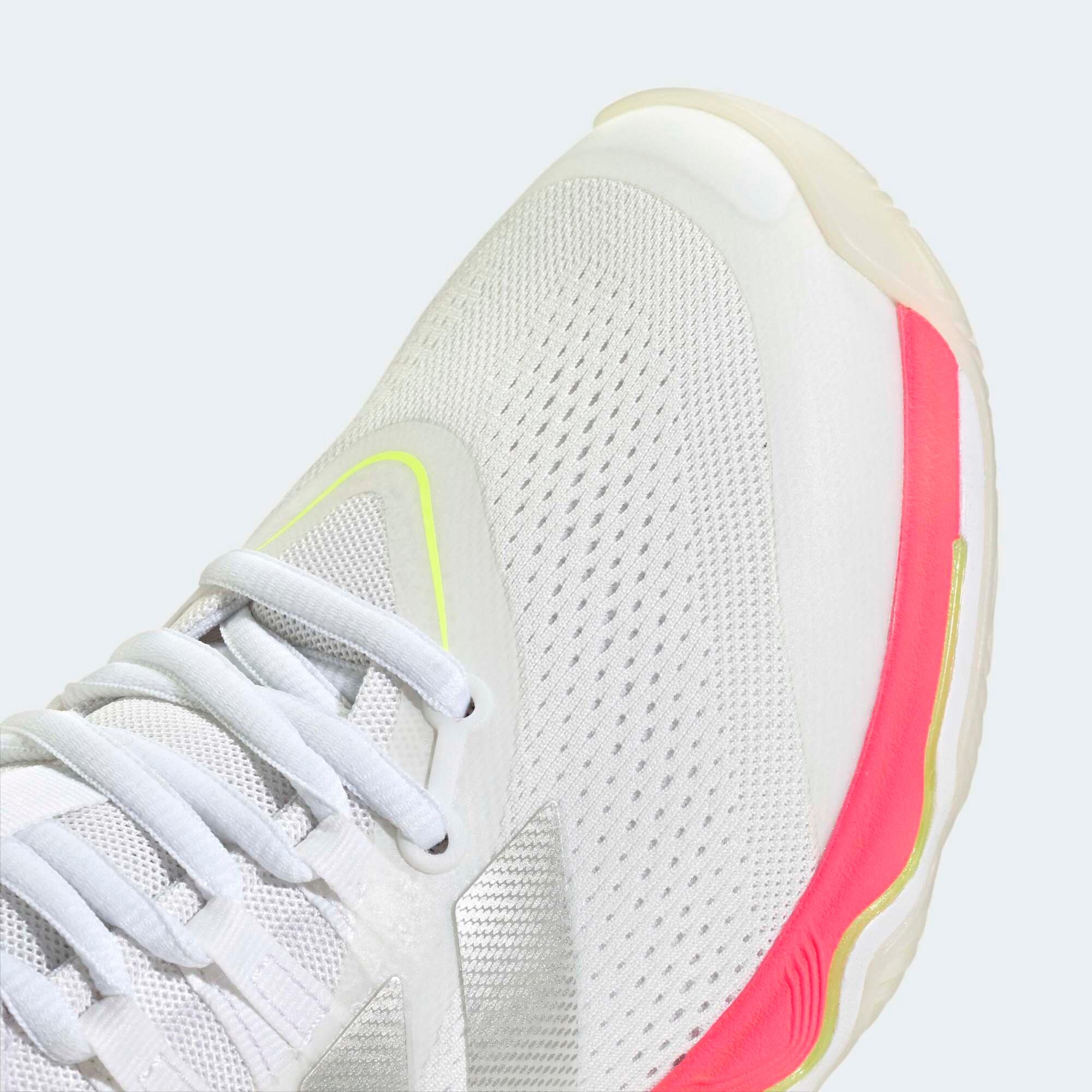 Chaussures de volleyball Adulte - Crazyflight 7 Mid blanc, rose et jaune 7/9
